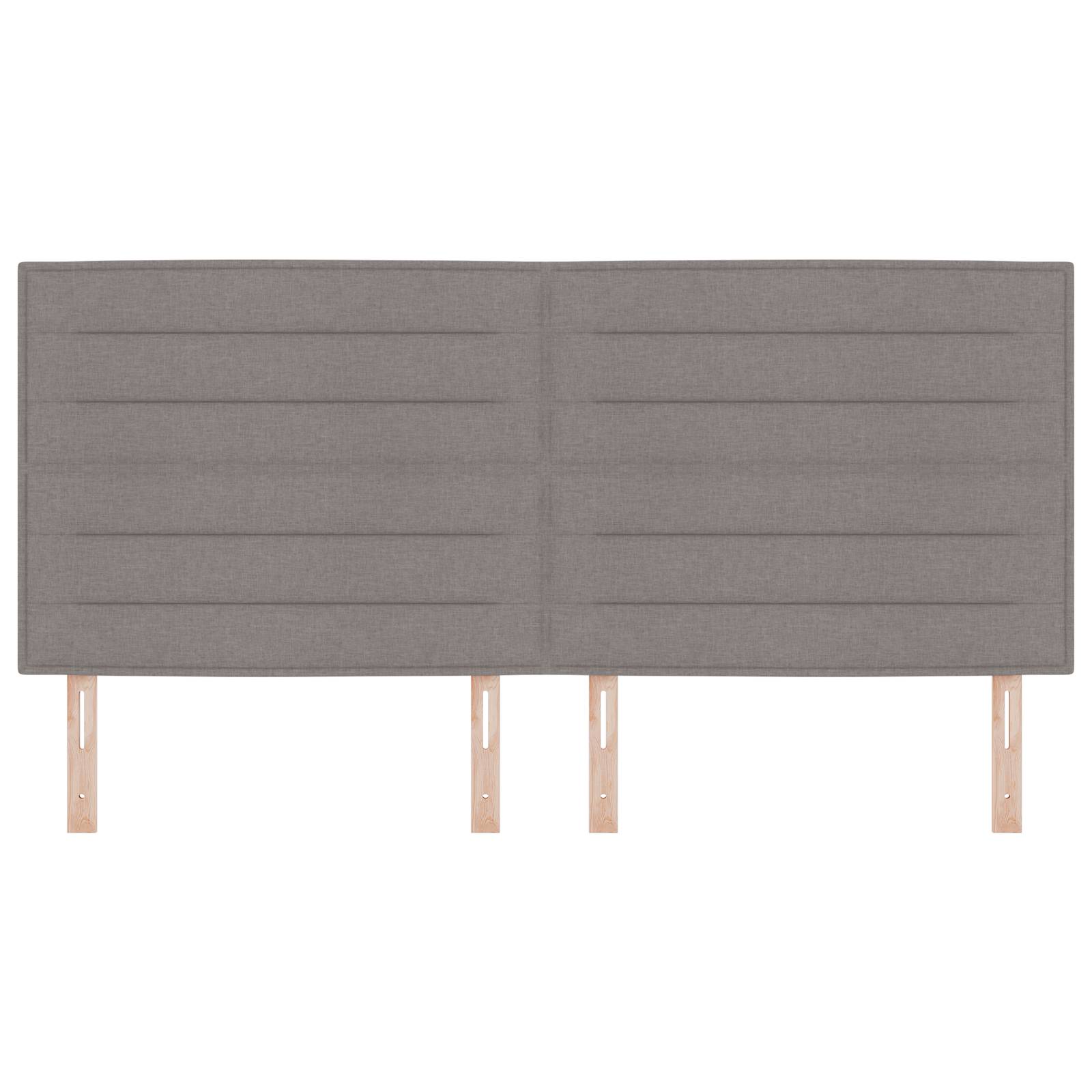 vidaXL Kopfteil Linien-Design Taupe 200 cm Stoff