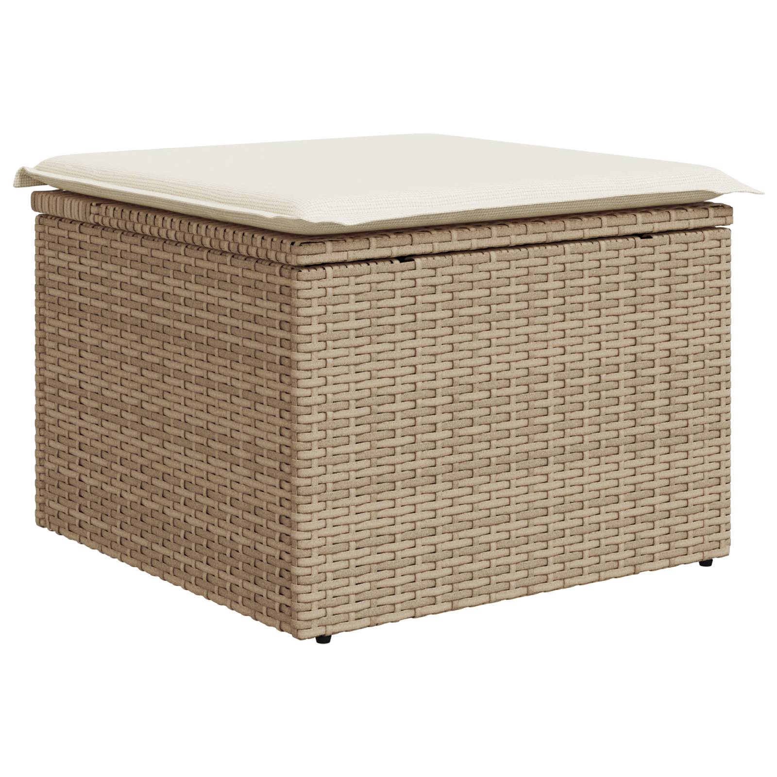 vidaXL 7-teiliges Garten Sofa Set mit Kissen Beige Poly Rattan