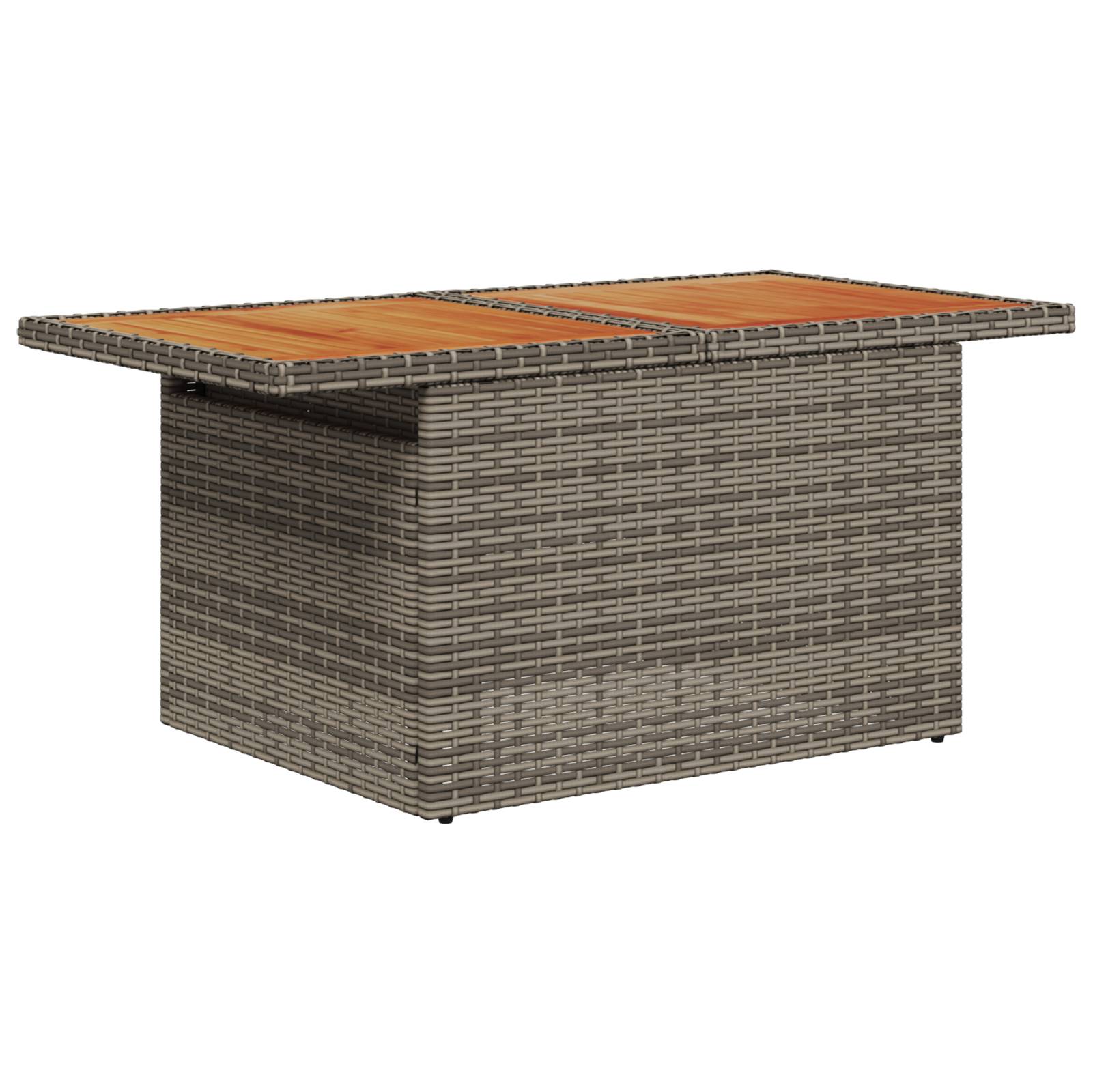 vidaXL 8-tlg. Garten-Sofagarnitur mit Kissen Grau Poly Rattan