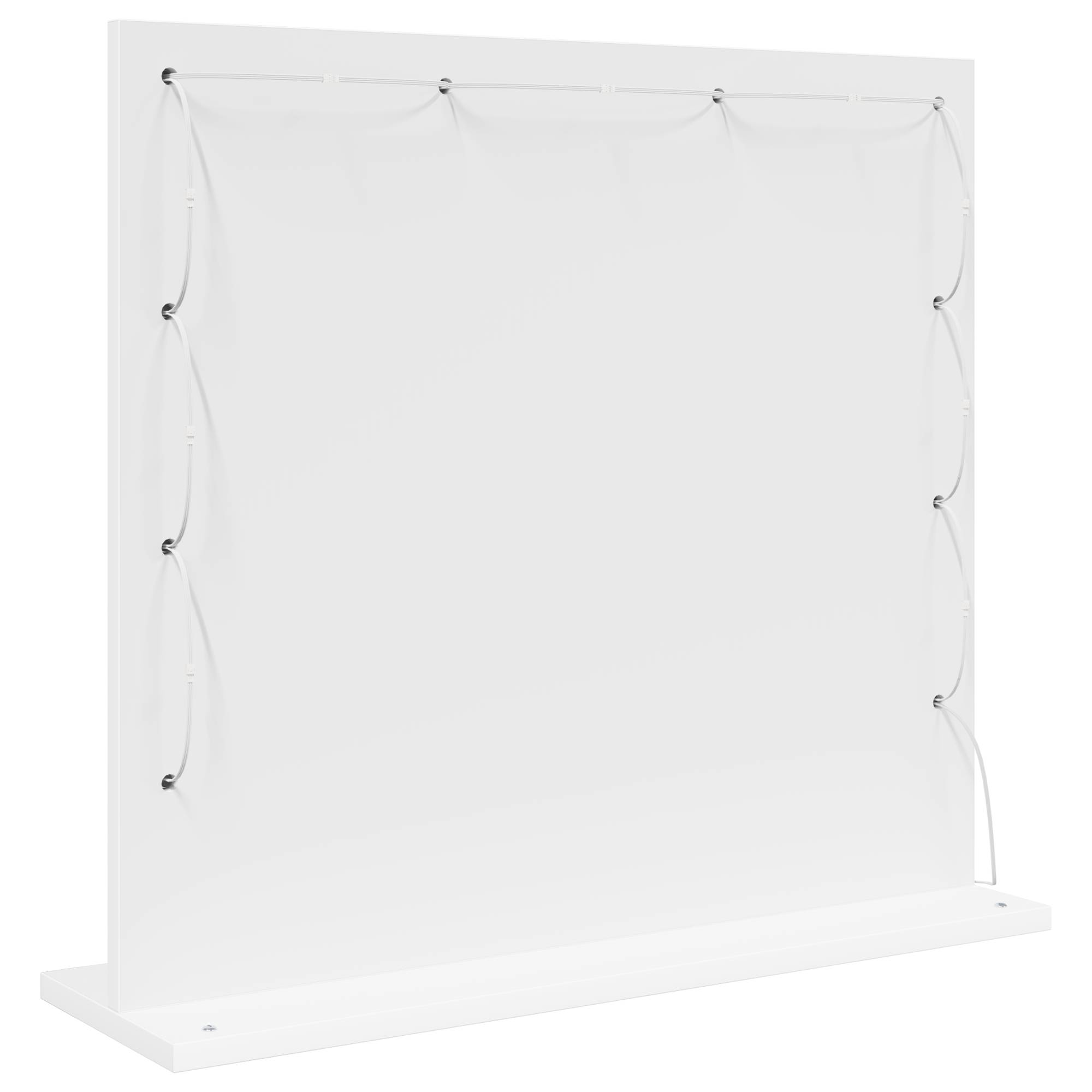 vidaXL Kosmetikspiegel mit LED-Lichtern Weiß 60x55x18 cm