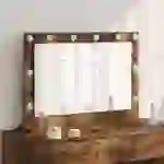 vidaXL Kosmetikspiegel Geräucherte Eiche Holz und Glas 80 x 55 x 18 cm vidaXL Kosmetikspiegel Geräucherte Eiche Holz und Glas 80 x 55 x 18 cm