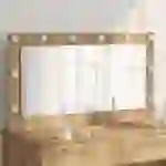 vidaXL Kosmetikspiegel Artisan Eiche Holz und Glas 100 x 55 cm vidaXL Kosmetikspiegel Artisan Eiche Holz und Glas 100 x 55 cm