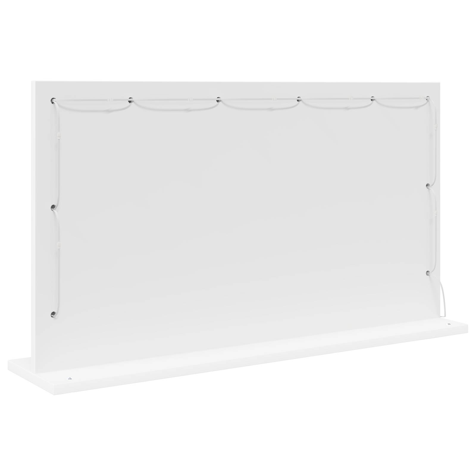 vidaXL Kosmetikspiegel mit LED-Lichtern Weiß 80x45x18 cm