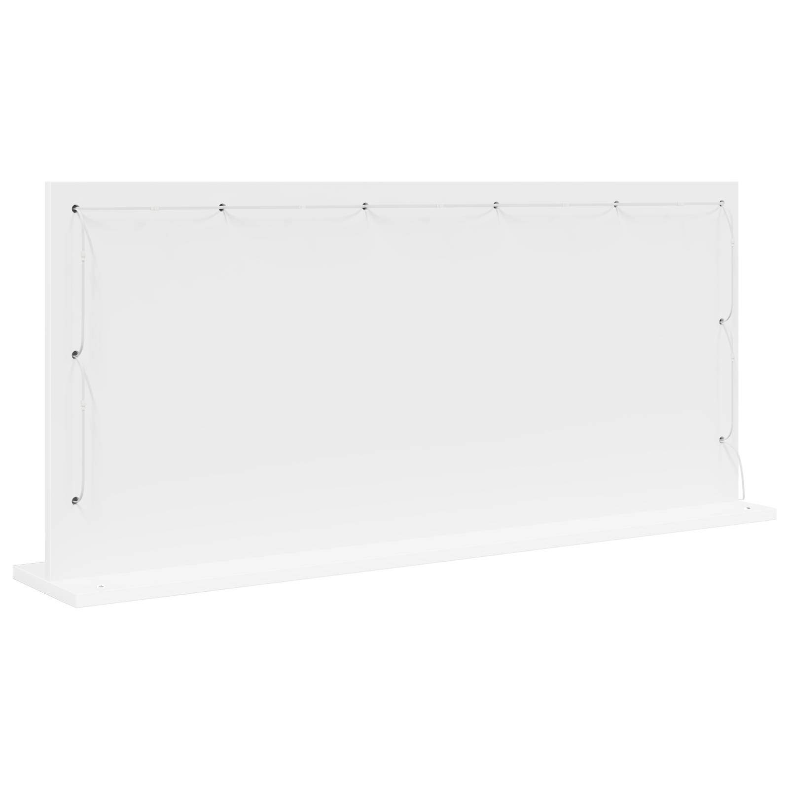 vidaXL Schminkspiegel mit LED-Lichtern Weiß 100x45x18 cm