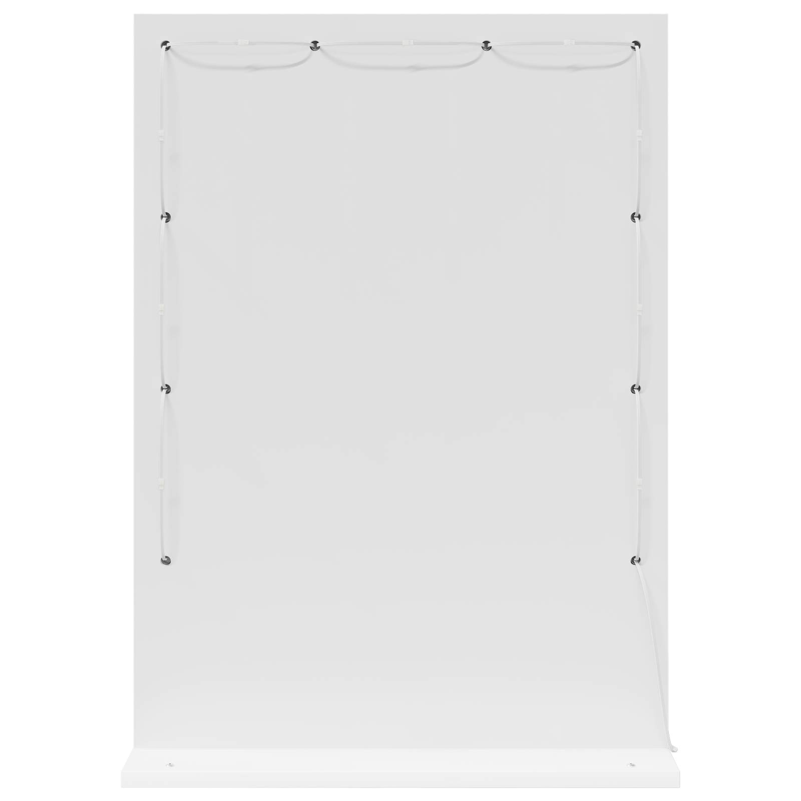 vidaXL Kosmetikspiegel mit LED-Lichtern Weiß 70x50x18 cm