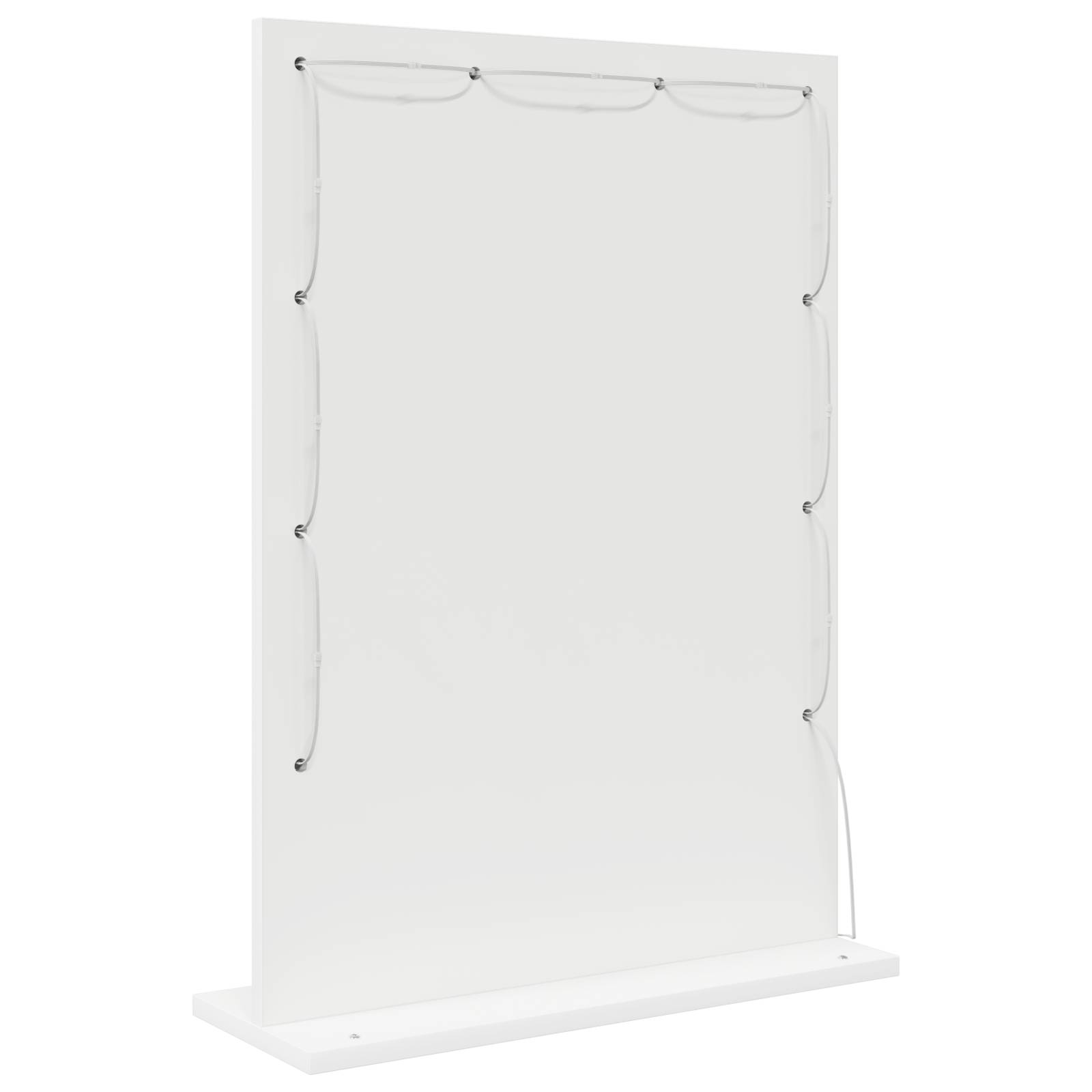vidaXL Kosmetikspiegel mit LED-Lichtern Weiß 70x50x18 cm