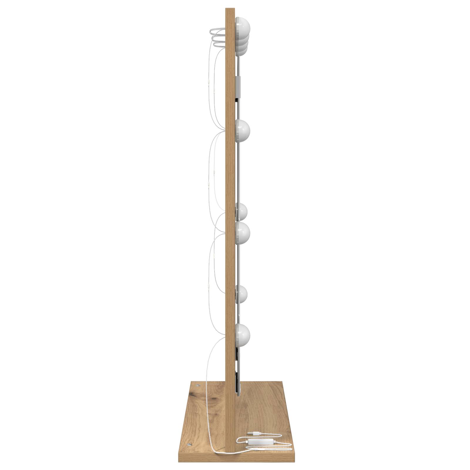 vidaXL Kosmetikspiegel Artisan Eiche Holz 70 x 50 x 18 cm