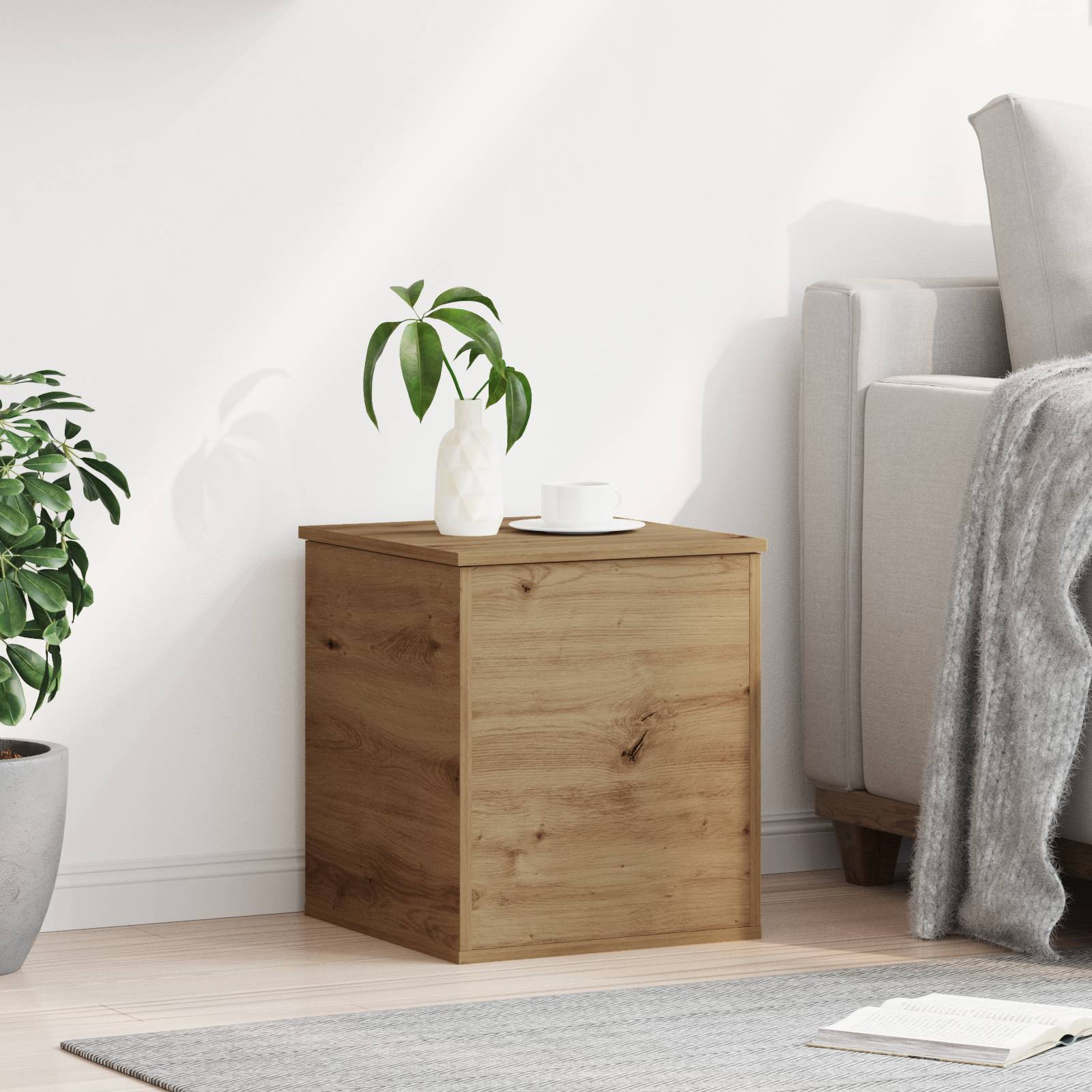vidaXL Aufbewahrungsbox Artisan Eiche 40x42x46 cm Holzwerkstoff