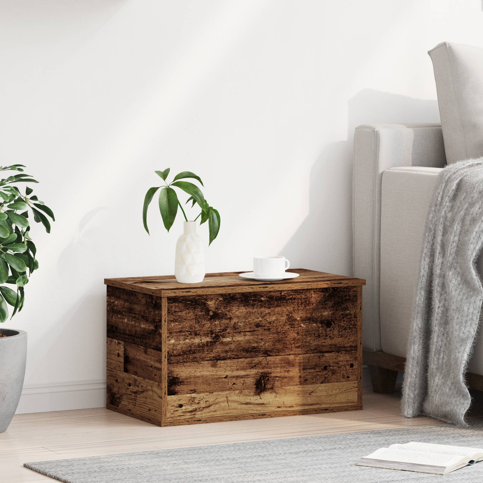 vidaXL Aufbewahrungsbox aus Altholz 60x35x35 cm Ingenieuro Holz