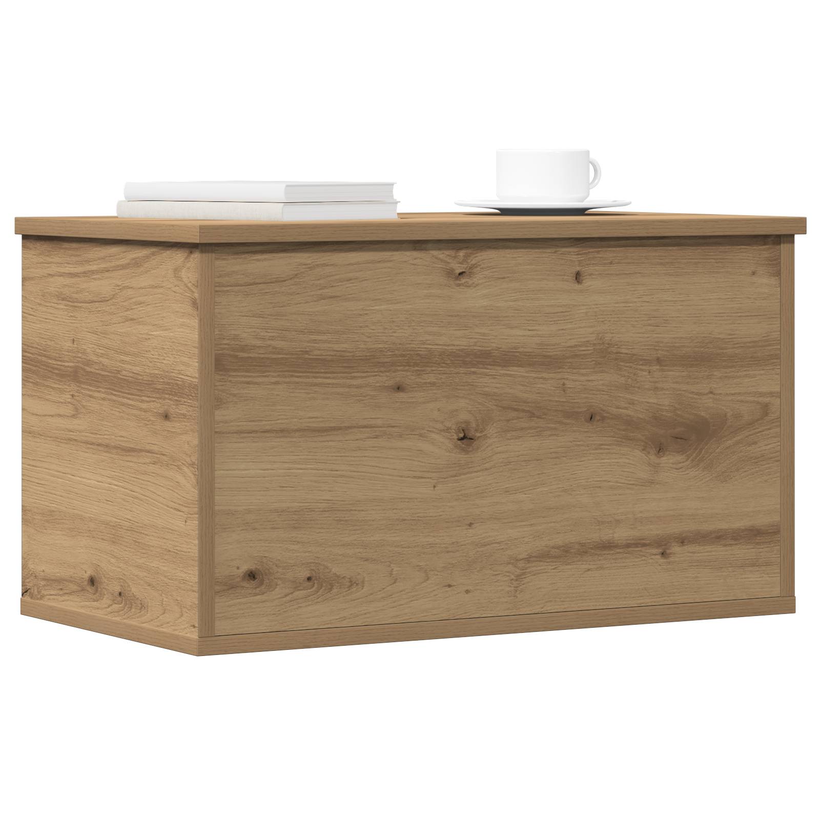 vidaXL Aufbewahrungsbox mit Deckel Artisan Eiche 60x35x35 cm