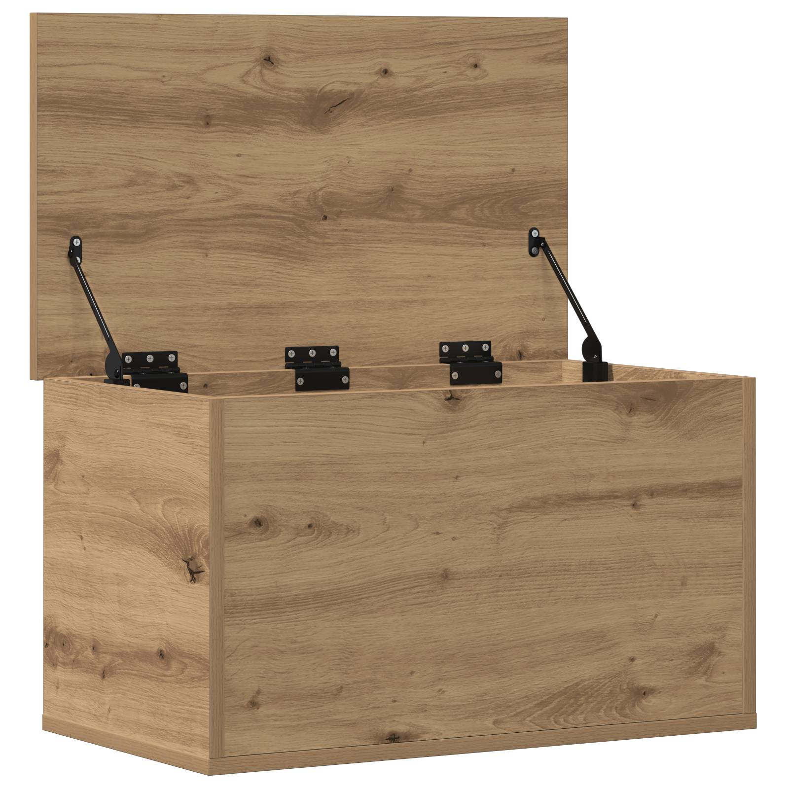 vidaXL Aufbewahrungsbox mit Deckel Artisan Eiche 60x35x35 cm