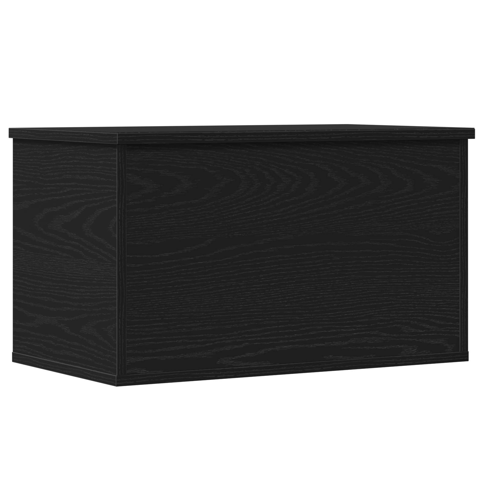 vidaXL Aufbewahrungsbox mit Deckel Schwarz Eiche 60x35x35 cm