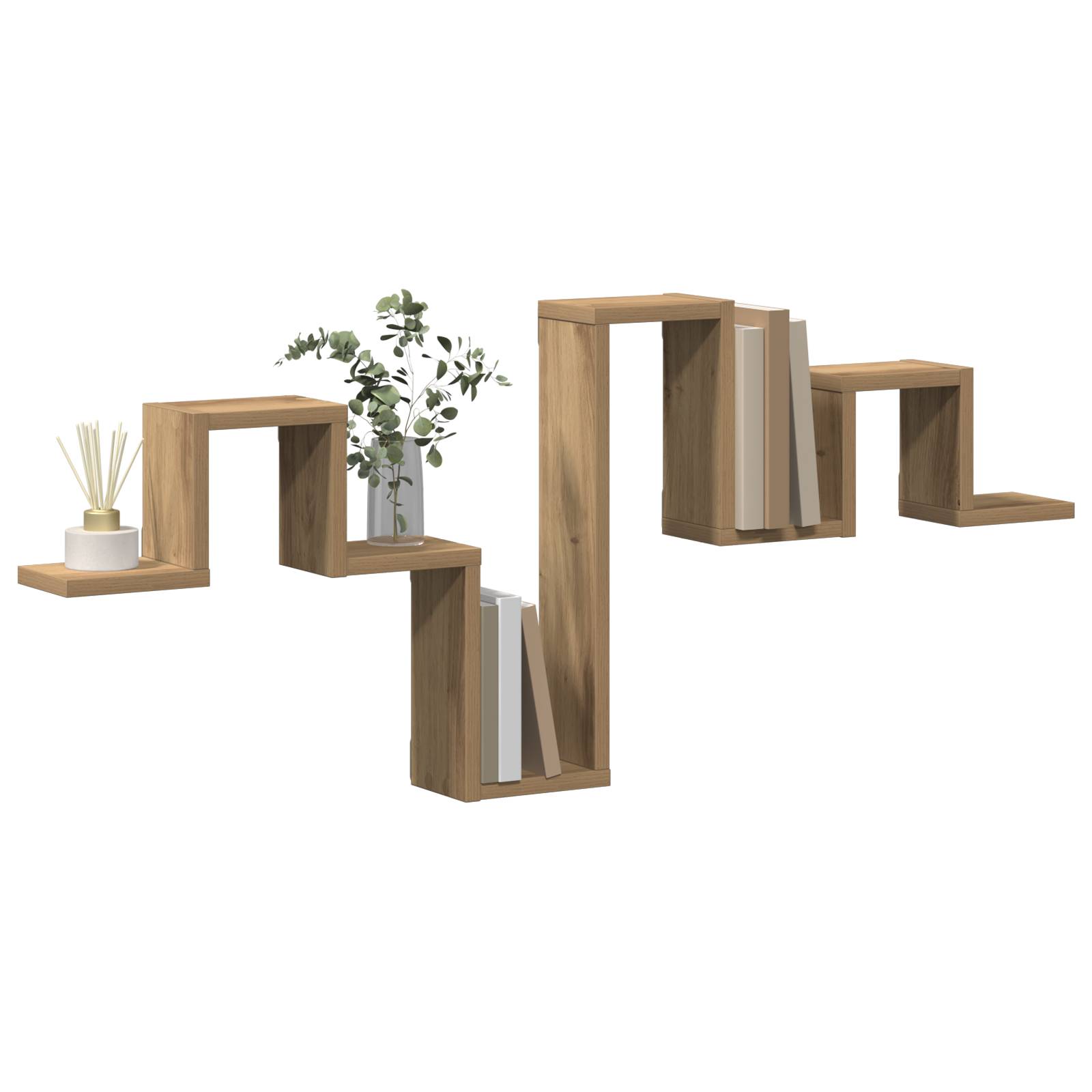 vidaXL Wandregal Artisan Eiche 104,5x10x43 cm Ingenieurholz