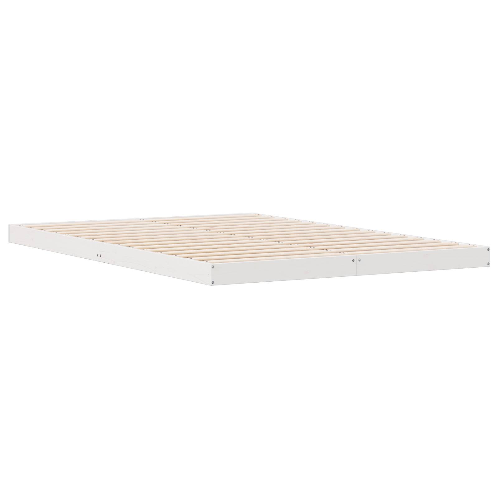 vidaXL Bodenbett 140x220 cm Massivholz Kiefer
