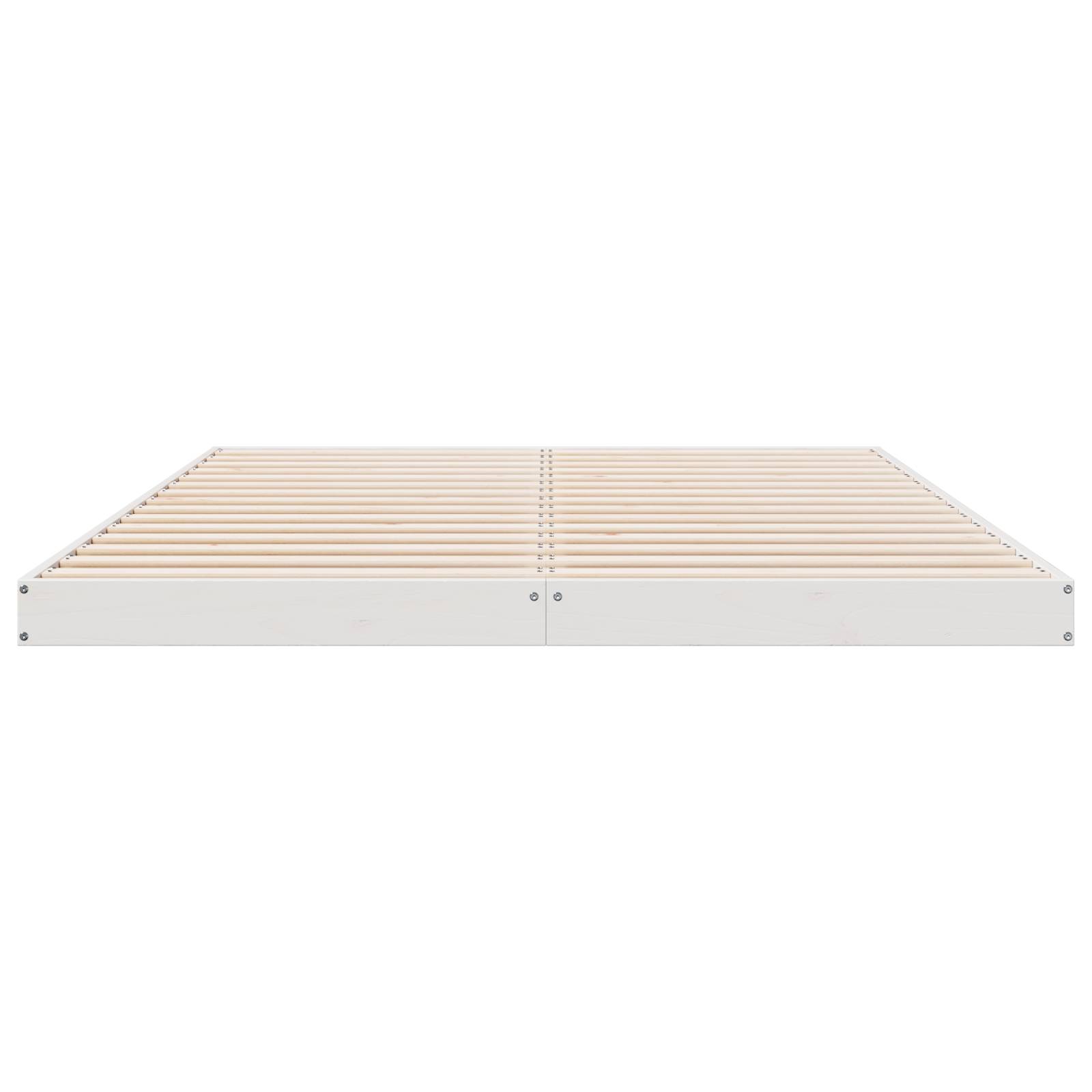 vidaXL Bodenbett 140x220 cm Massivholz Kiefer