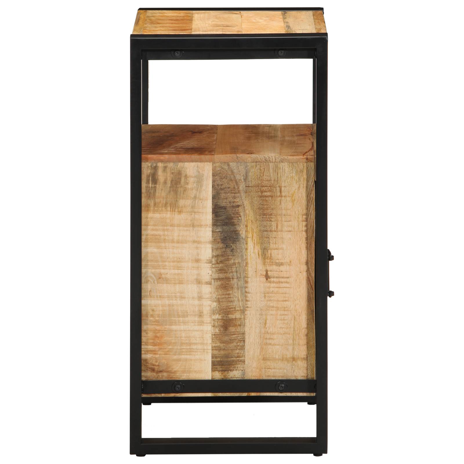 vidaXL Badezimmer Schrank 40x35x75 cm Massivholz Raues Mangoholz