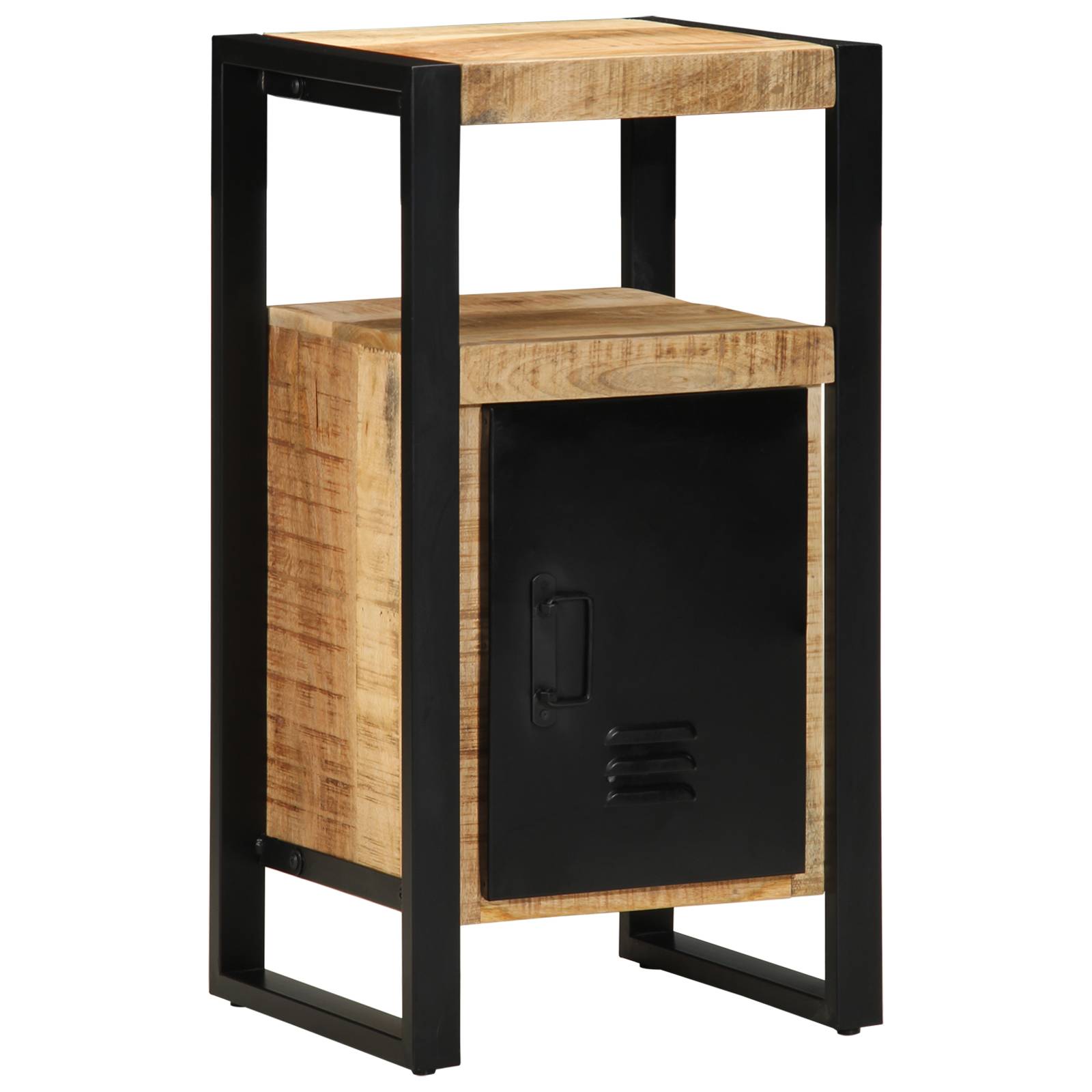 vidaXL Badezimmer Schrank 40x35x75 cm Massivholz Raues Mangoholz