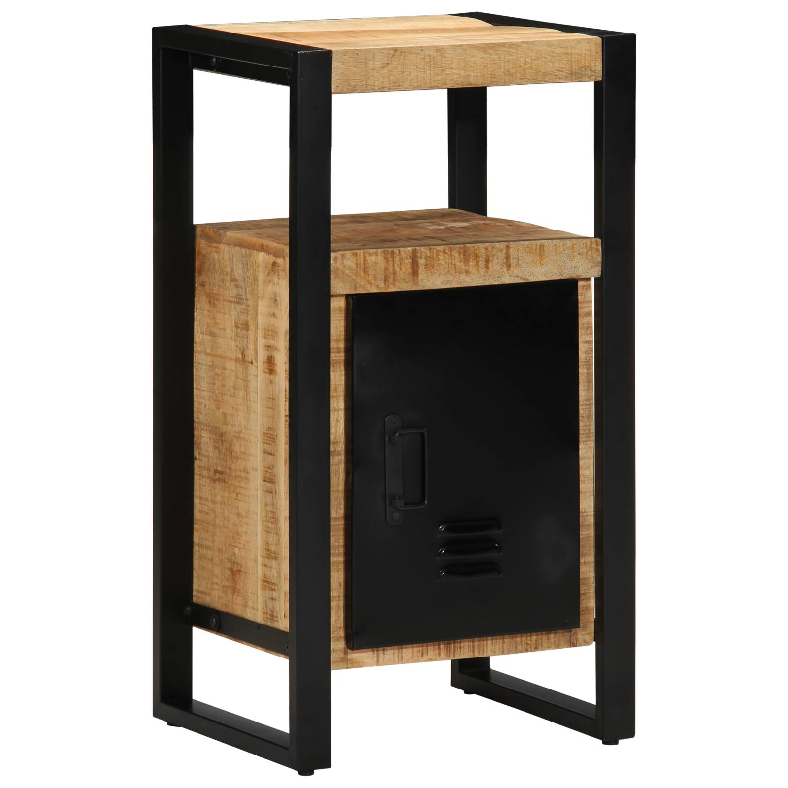 vidaXL Badezimmer Schrank 40x35x75 cm Massivholz Raues Mangoholz