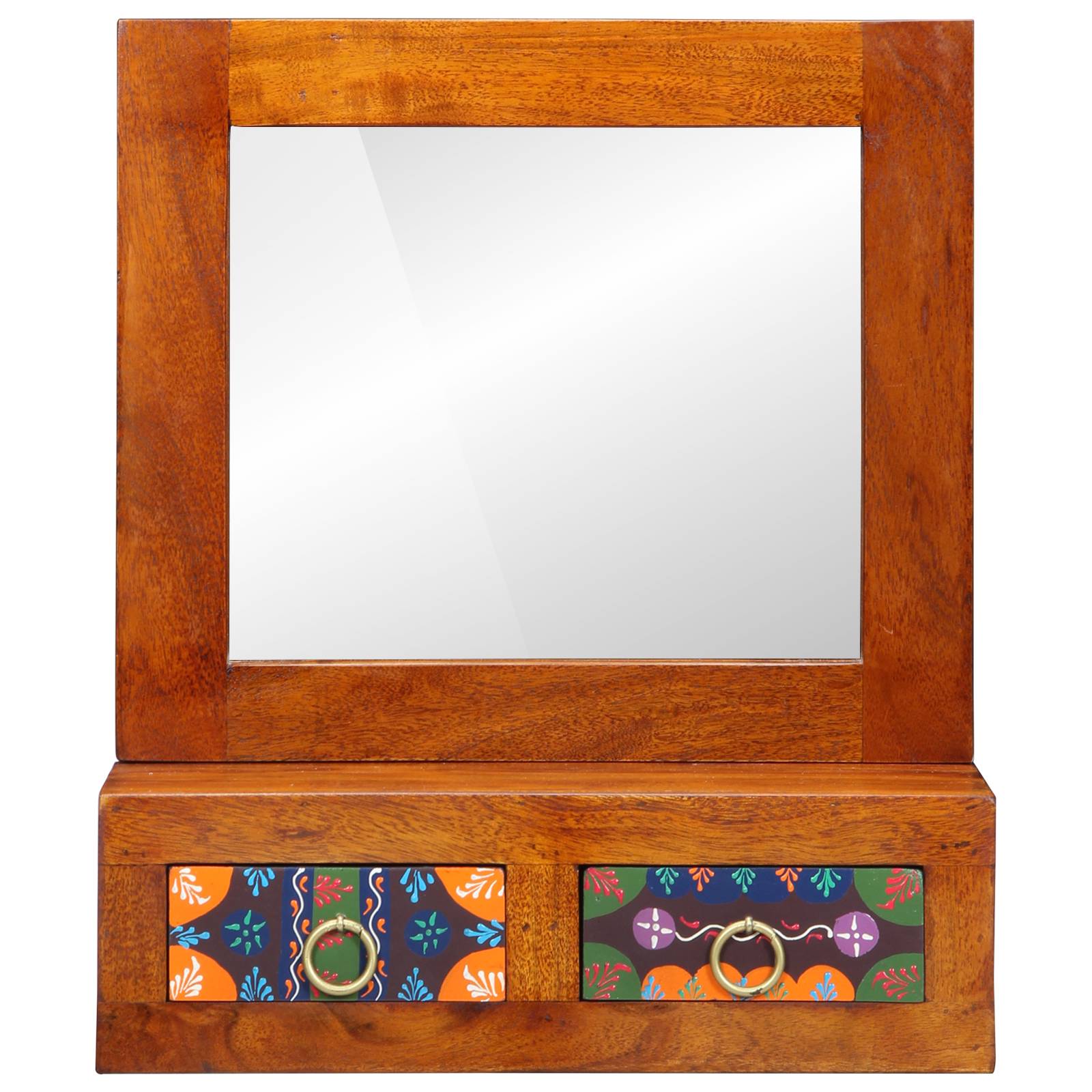 vidaXL Wandregal 40x20x50 cm Massivholz Akazie