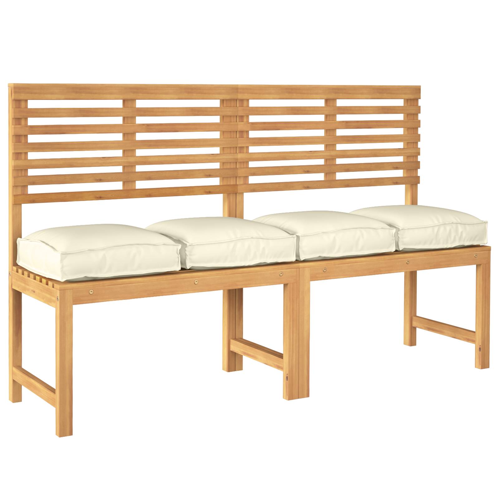 vidaXL Paletten-Sitzkissen 4 Stk. Creme 40x40x8 cm Oxford-Gewebe