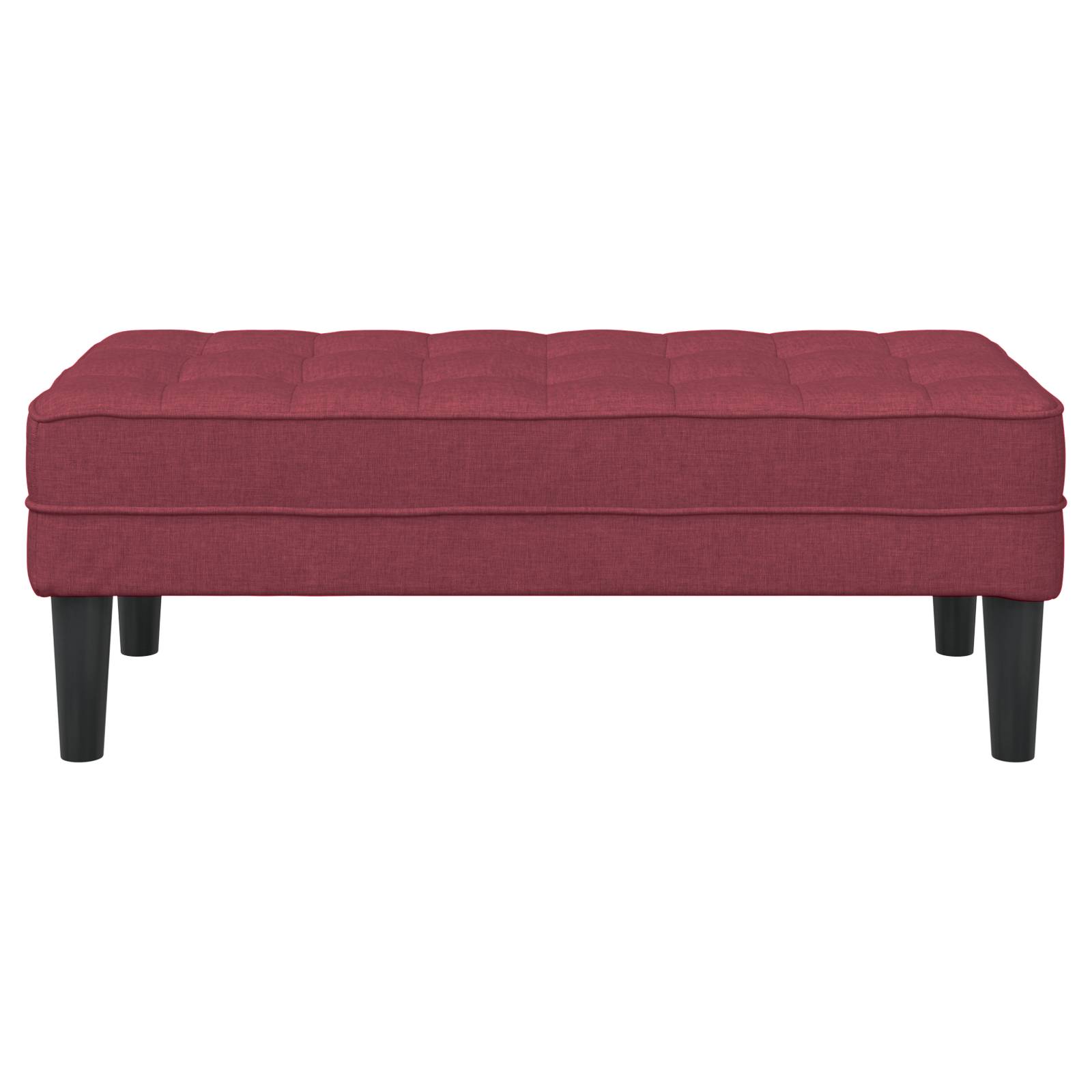 vidaXL Bank Weinrot 113x57x39 cm Stoff