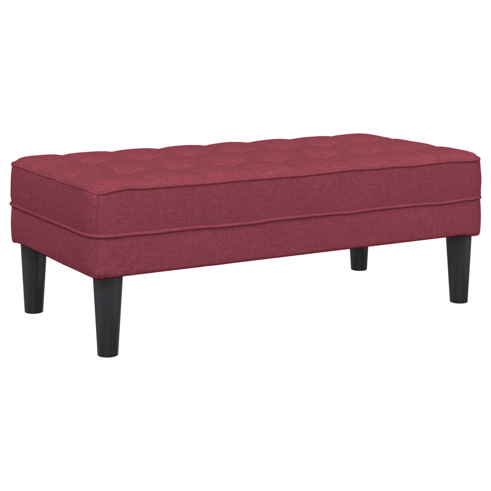 vidaXL Bank Weinrot 113x57x39 cm Stoff