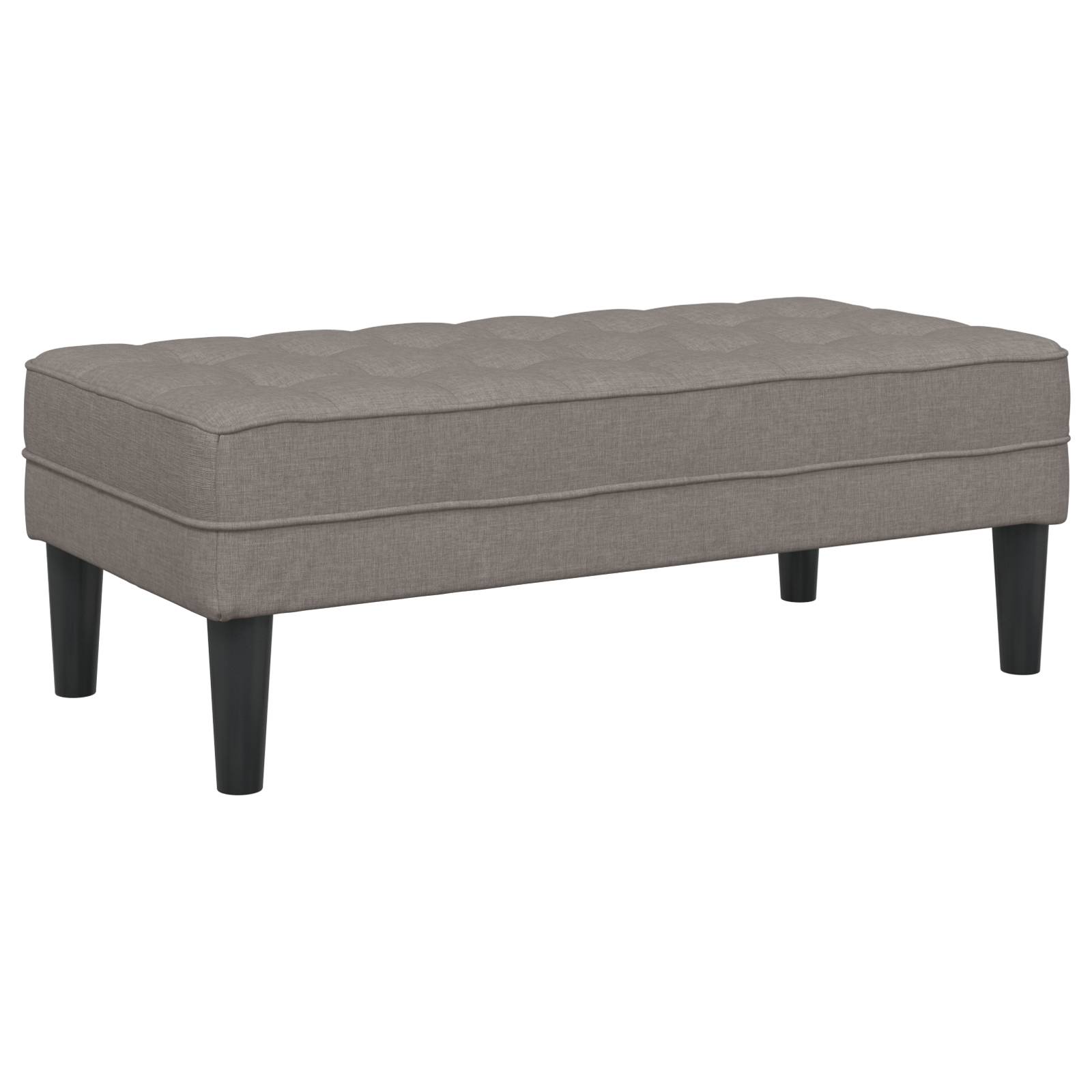 vidaXL Bank Taupe 113x57x39 cm Stoff