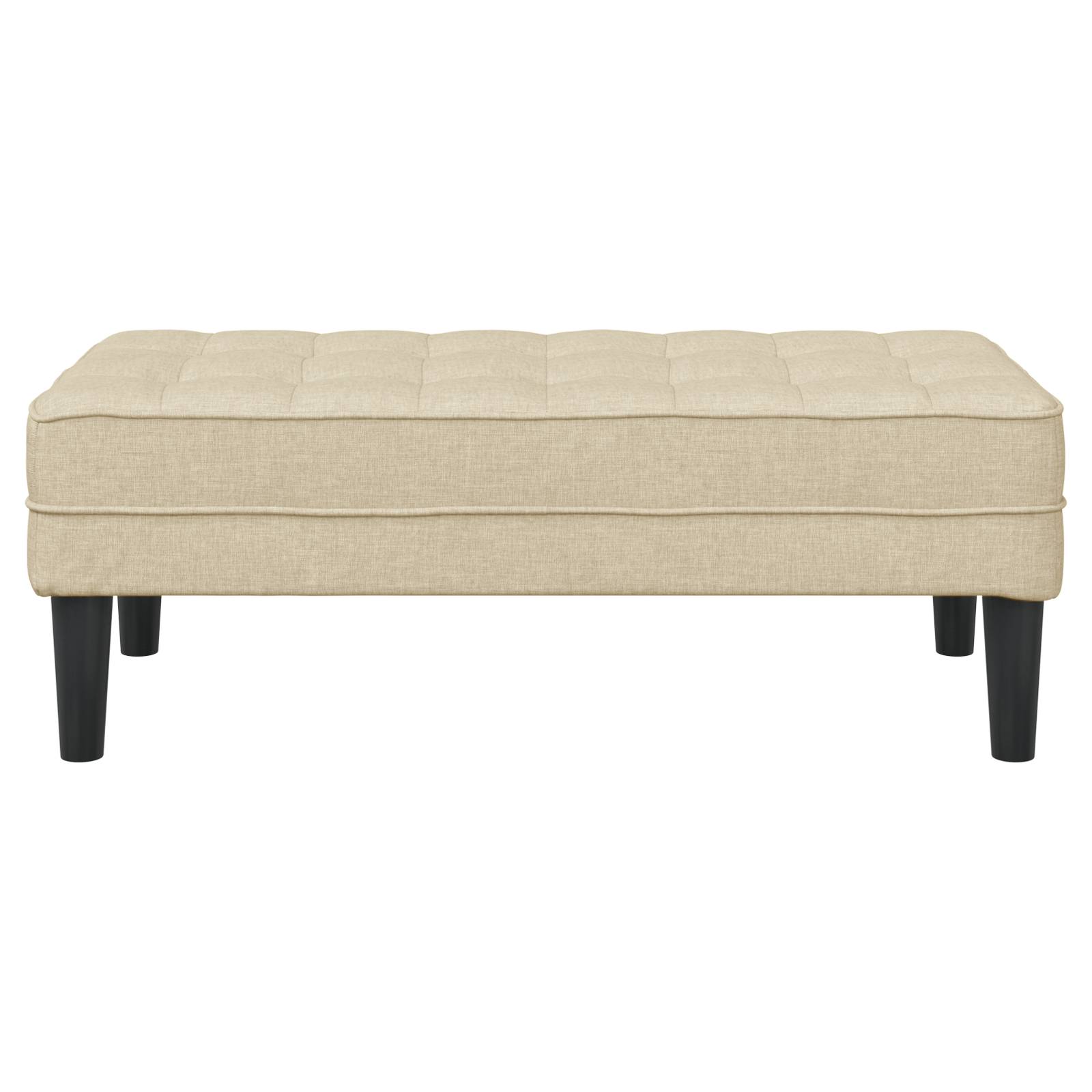 vidaXL Bank Creme 113x57x39 cm Stoff