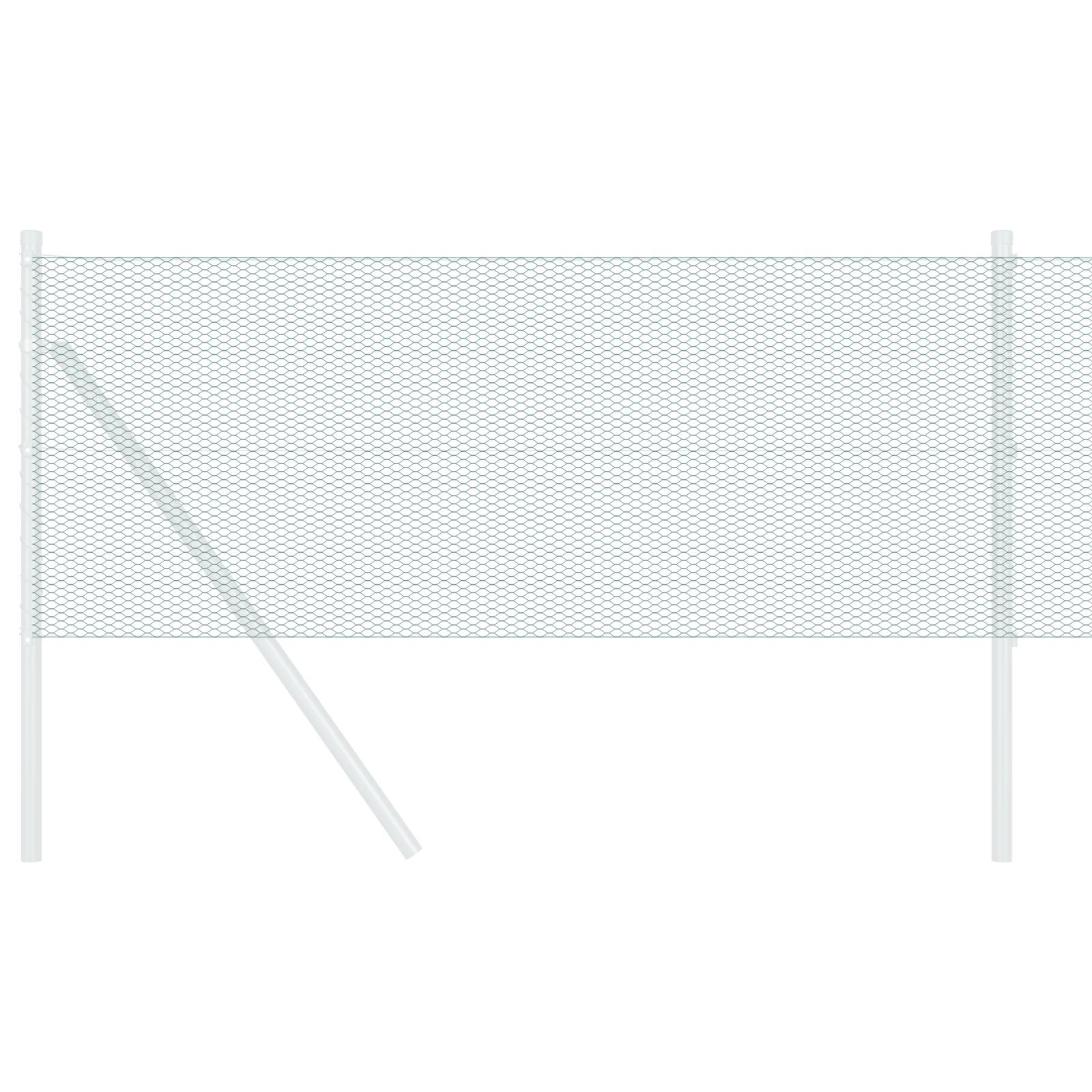 vidaXL Sechseckzaun Grün 0.5x10 m Stahl