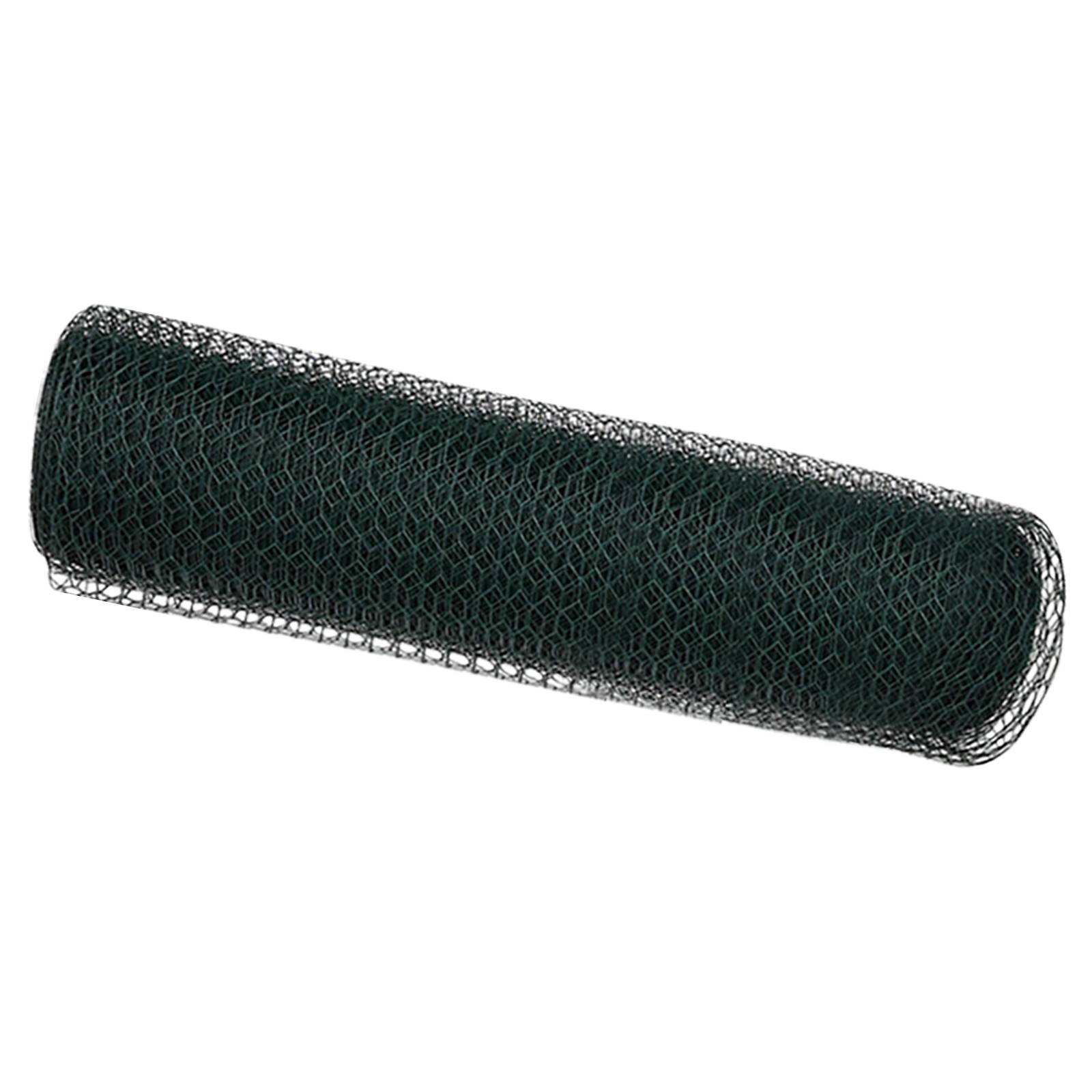 vidaXL Sechseckzaun Grün 0.8x10 m Stahl
