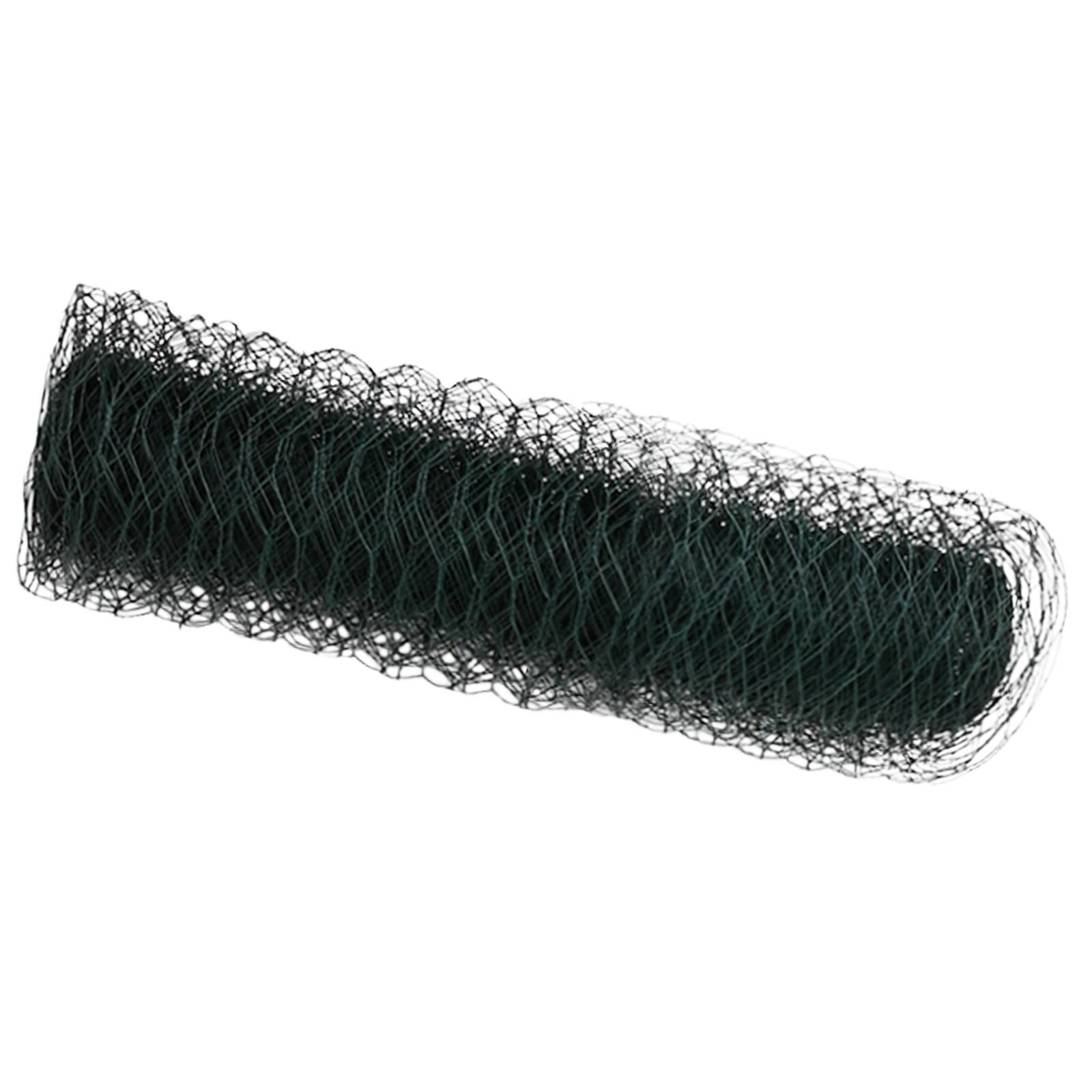 vidaXL Sechseckzaun Grün 0.5x50 m Stahl