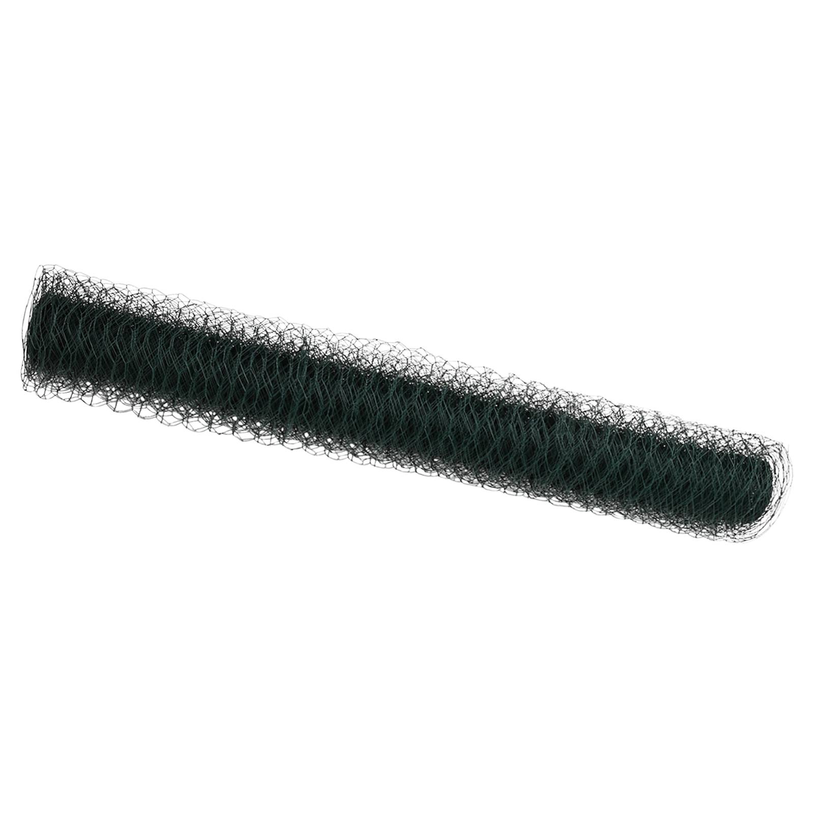 vidaXL Sechseckzaun Grün 1.2x10 m Stahl