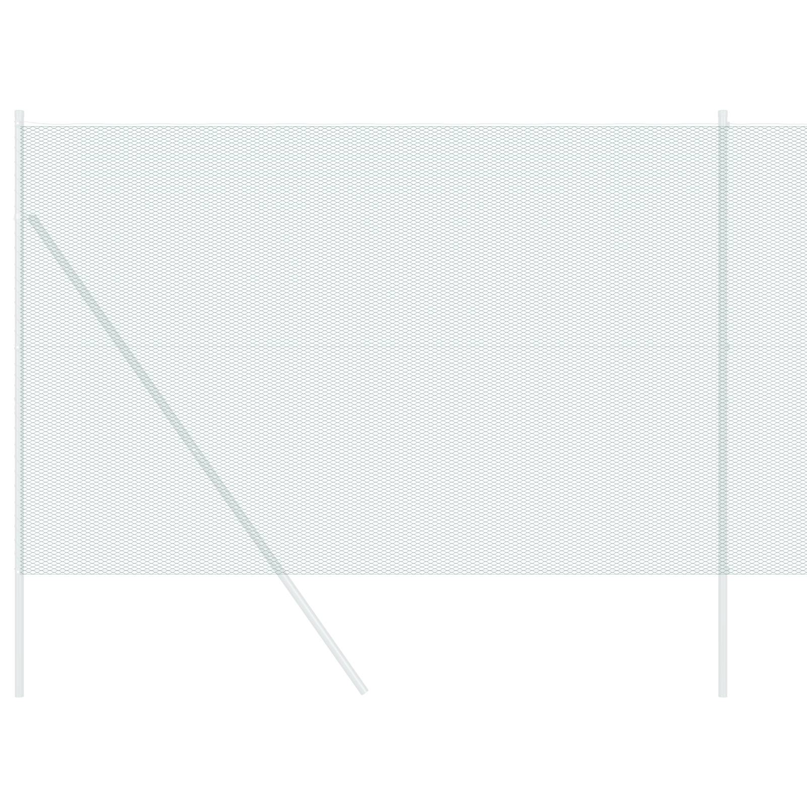 vidaXL Hexagonzaun Grün 1,6x50 m Stahl