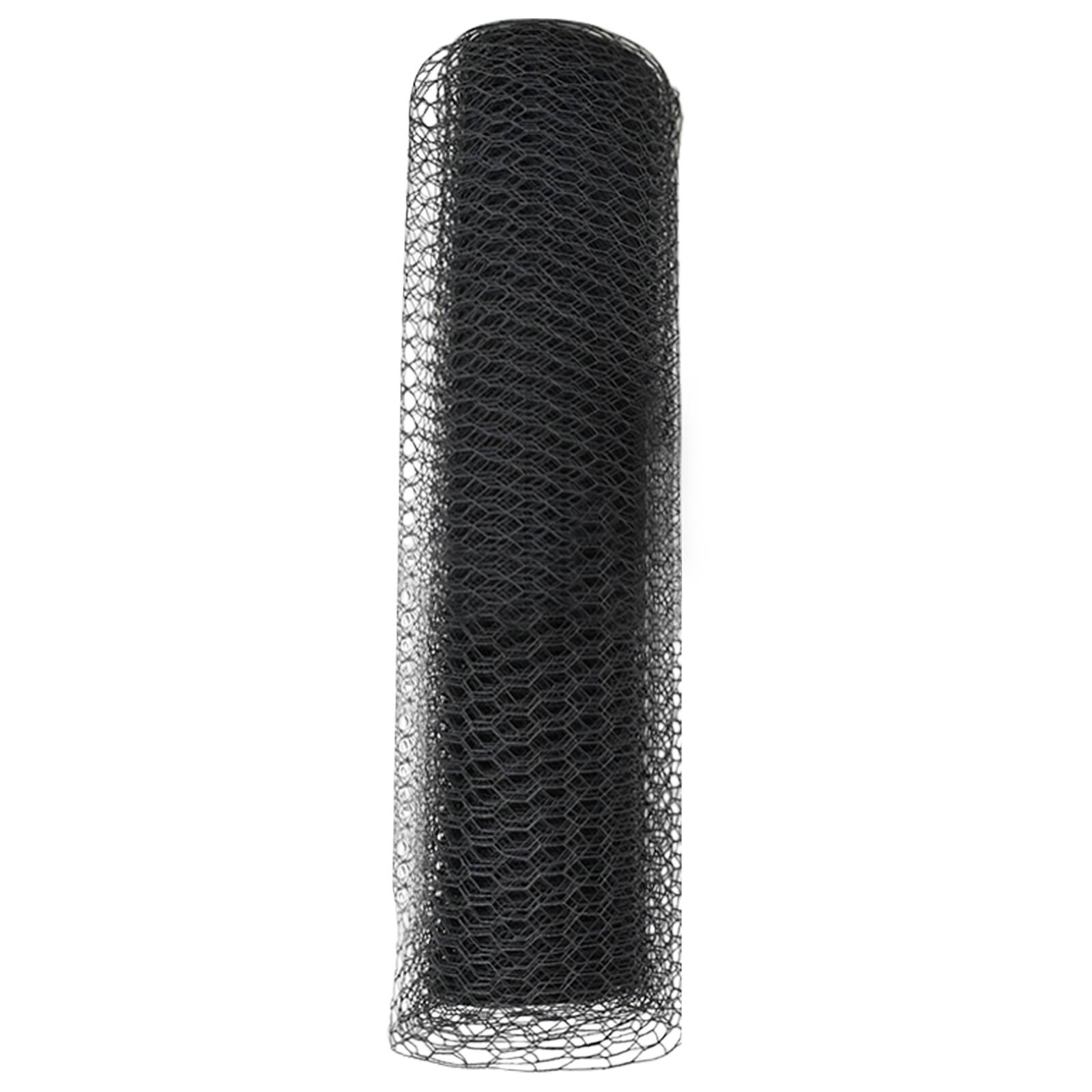 vidaXL Sechseckzaun Grau 0.6x10 m Stahl
