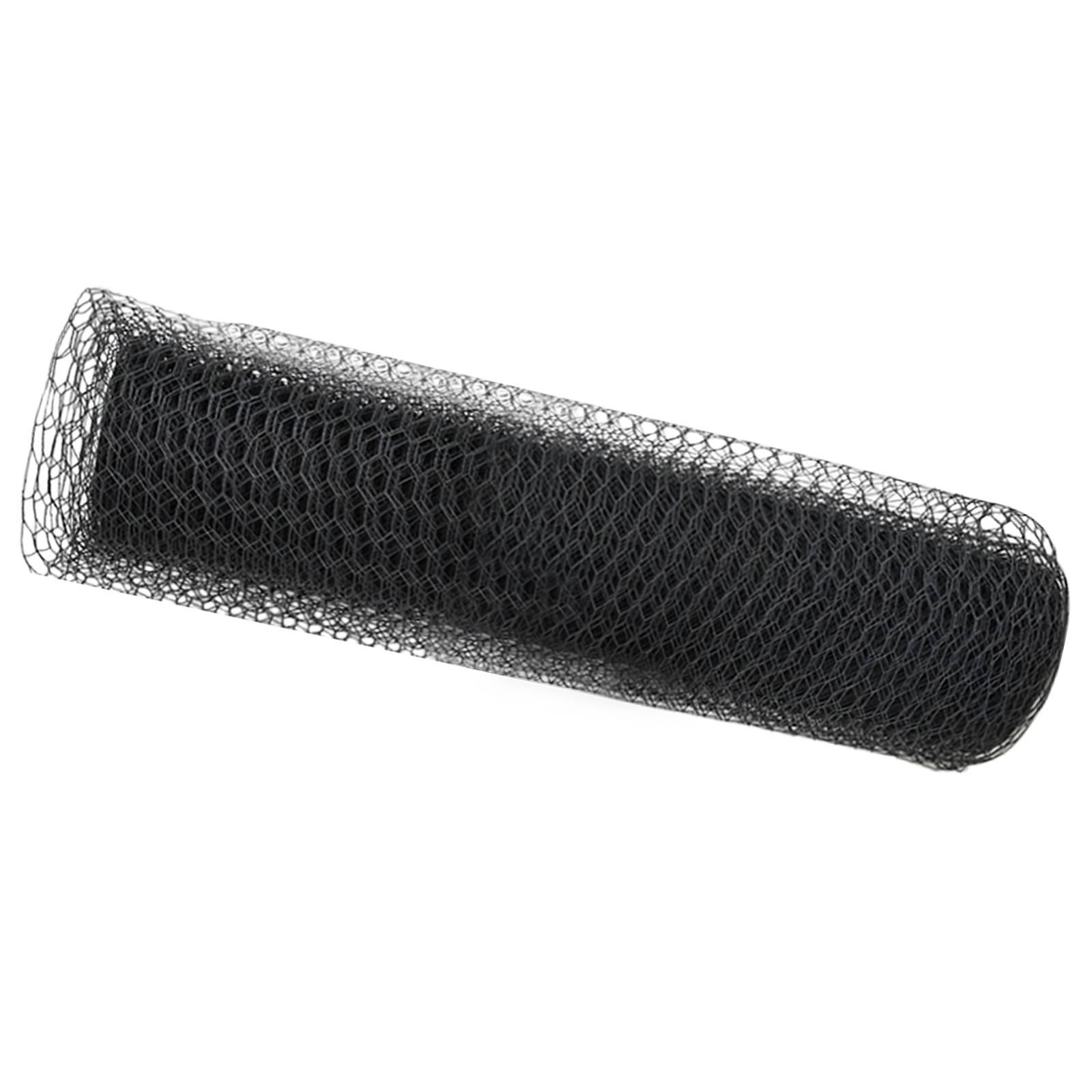 vidaXL Sechseckzaun Grau 0.6x10 m Stahl