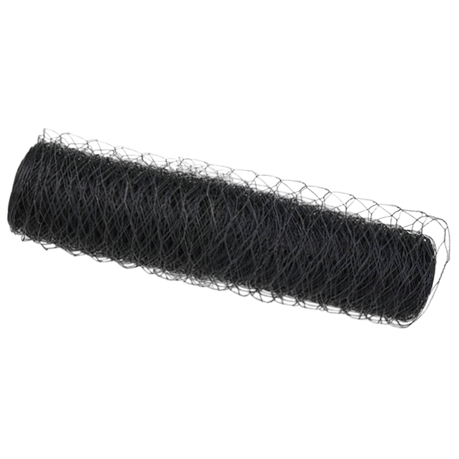 vidaXL Sechseckzaun Grau 0.4x25 m Stahl