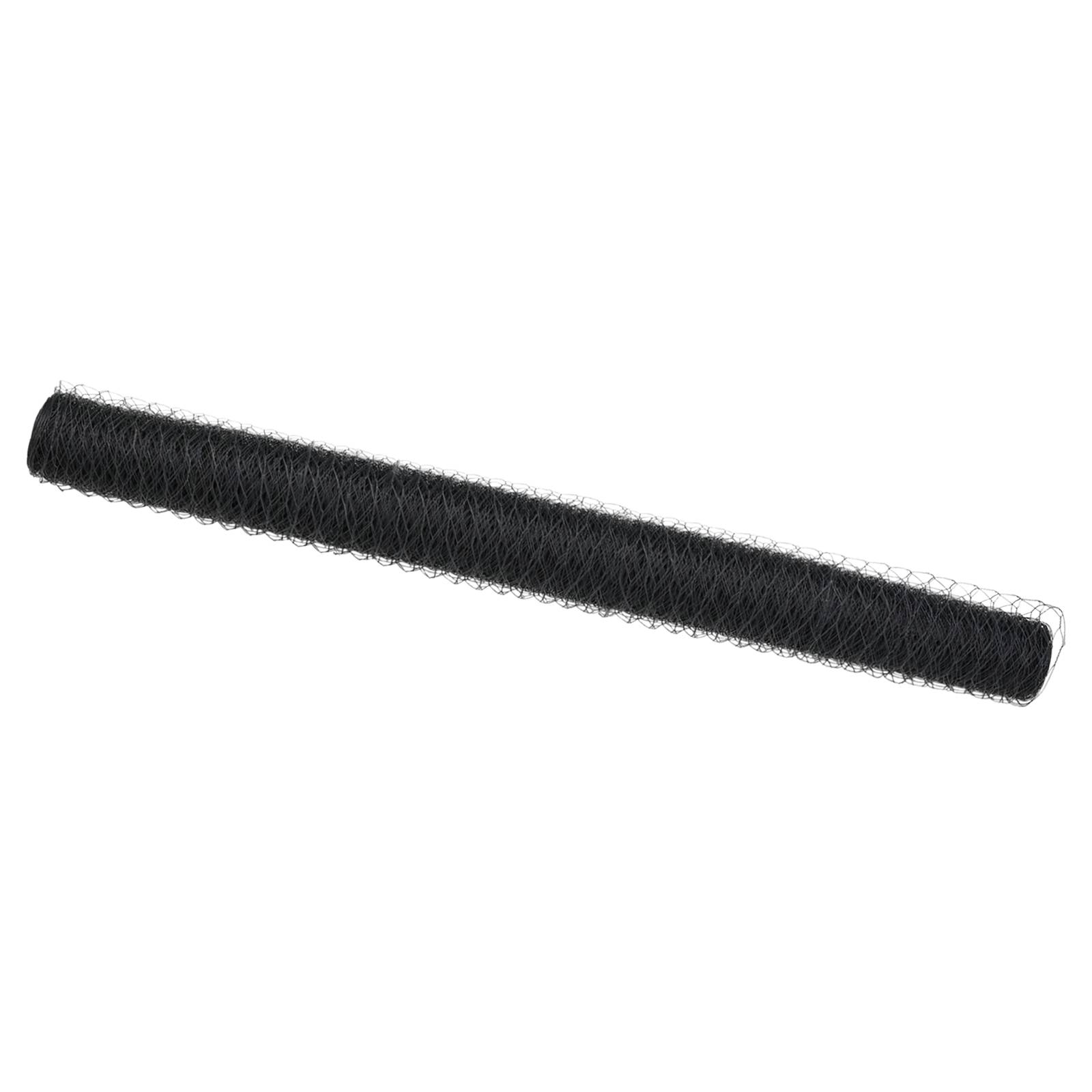 vidaXL Sechseckzaun Grau 1.4x25 m Stahl