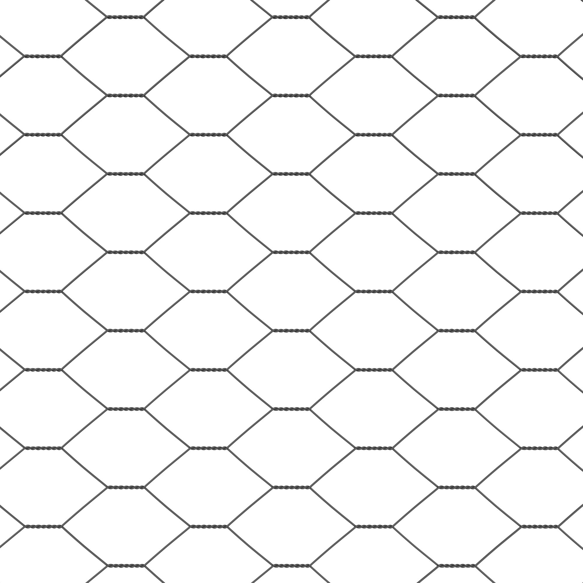 vidaXL Sechseckzaun Grau 1.5x50 m