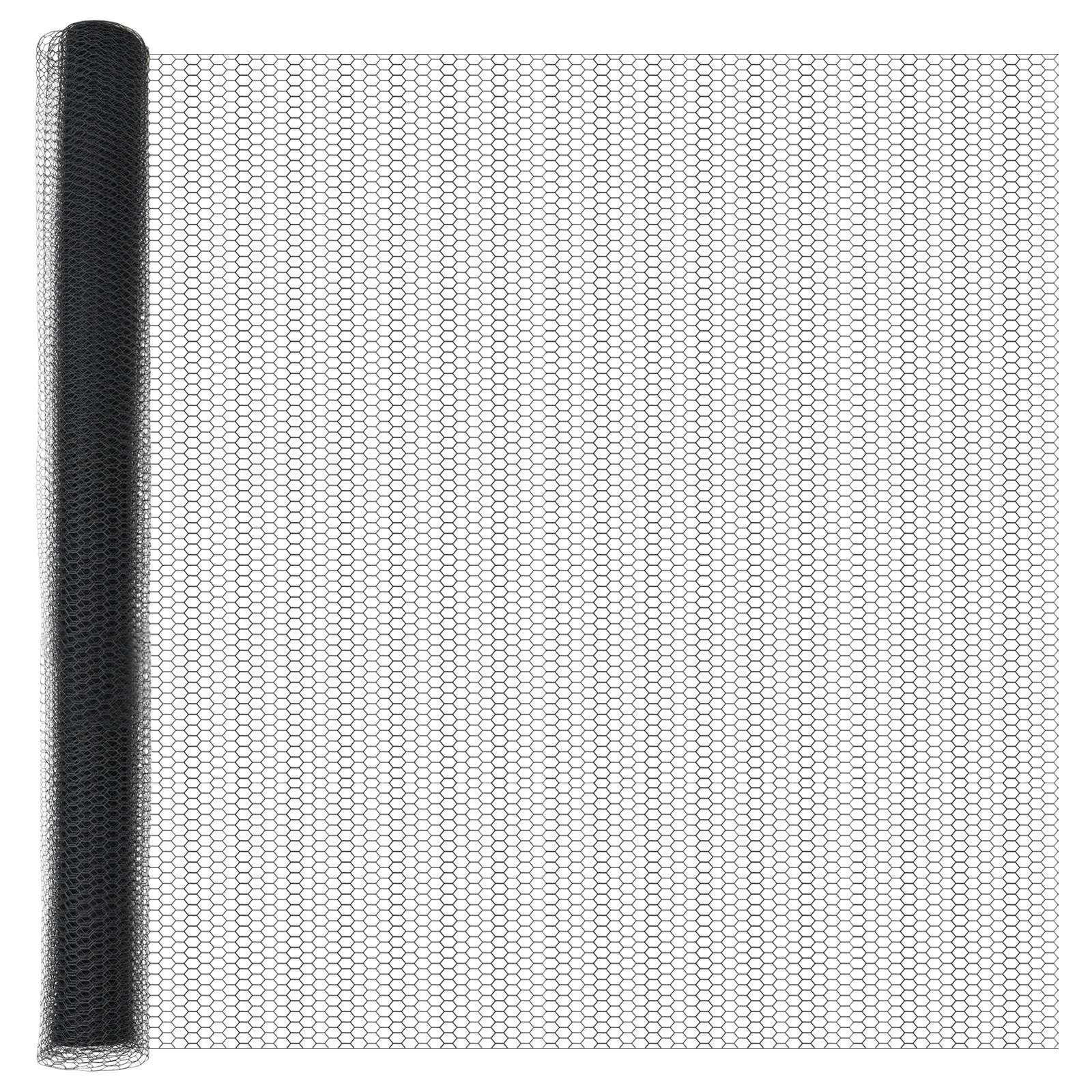 vidaXL Sechseckzaun Grau 1.5x100 m Stahl