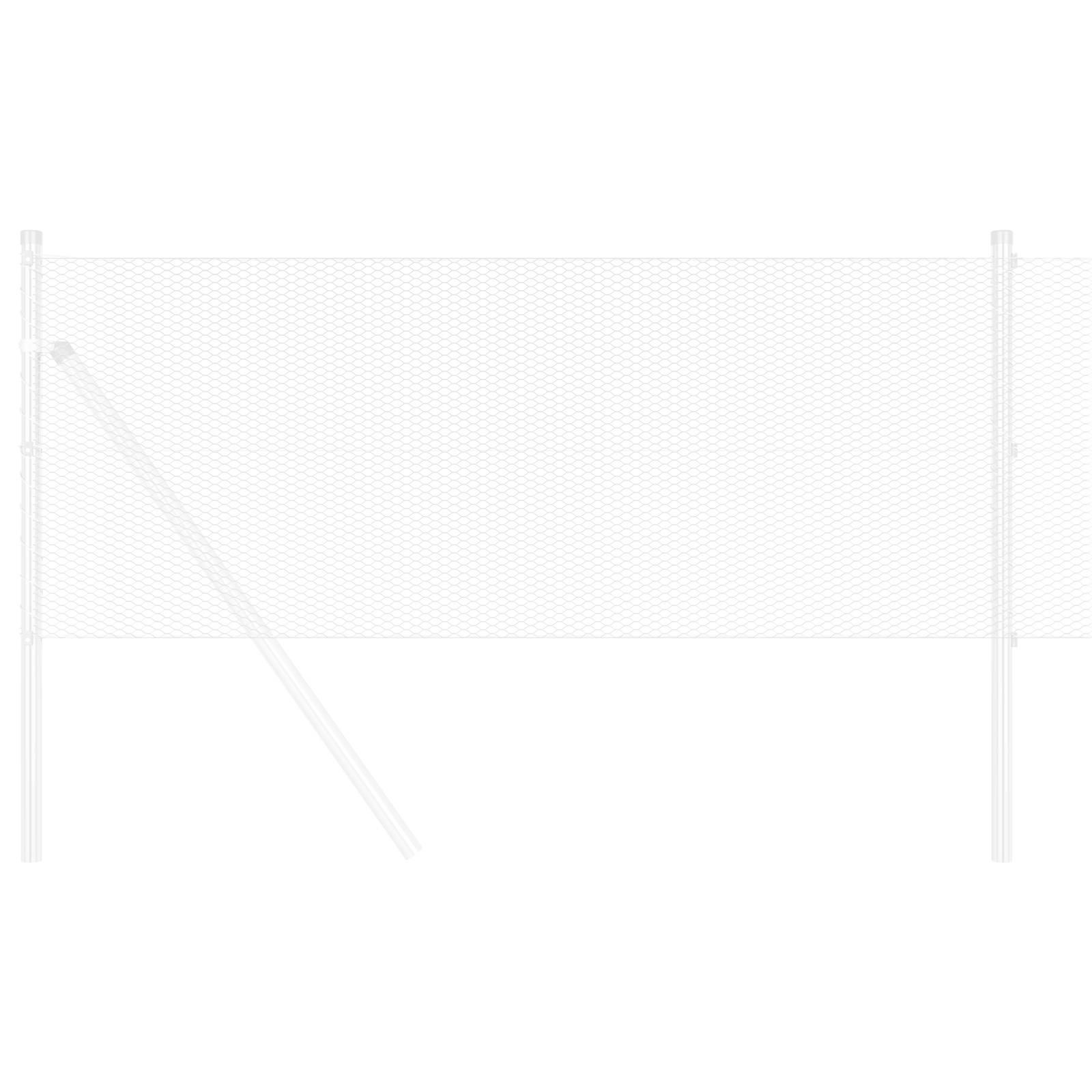 vidaXL Hexagonzaun 0.6x100 m Feuerverzinkter Stahl