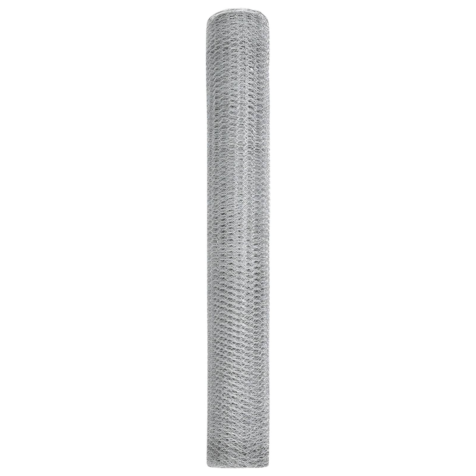 vidaXL Sechseckzaun 1.2x10 m verzinkter Stahl