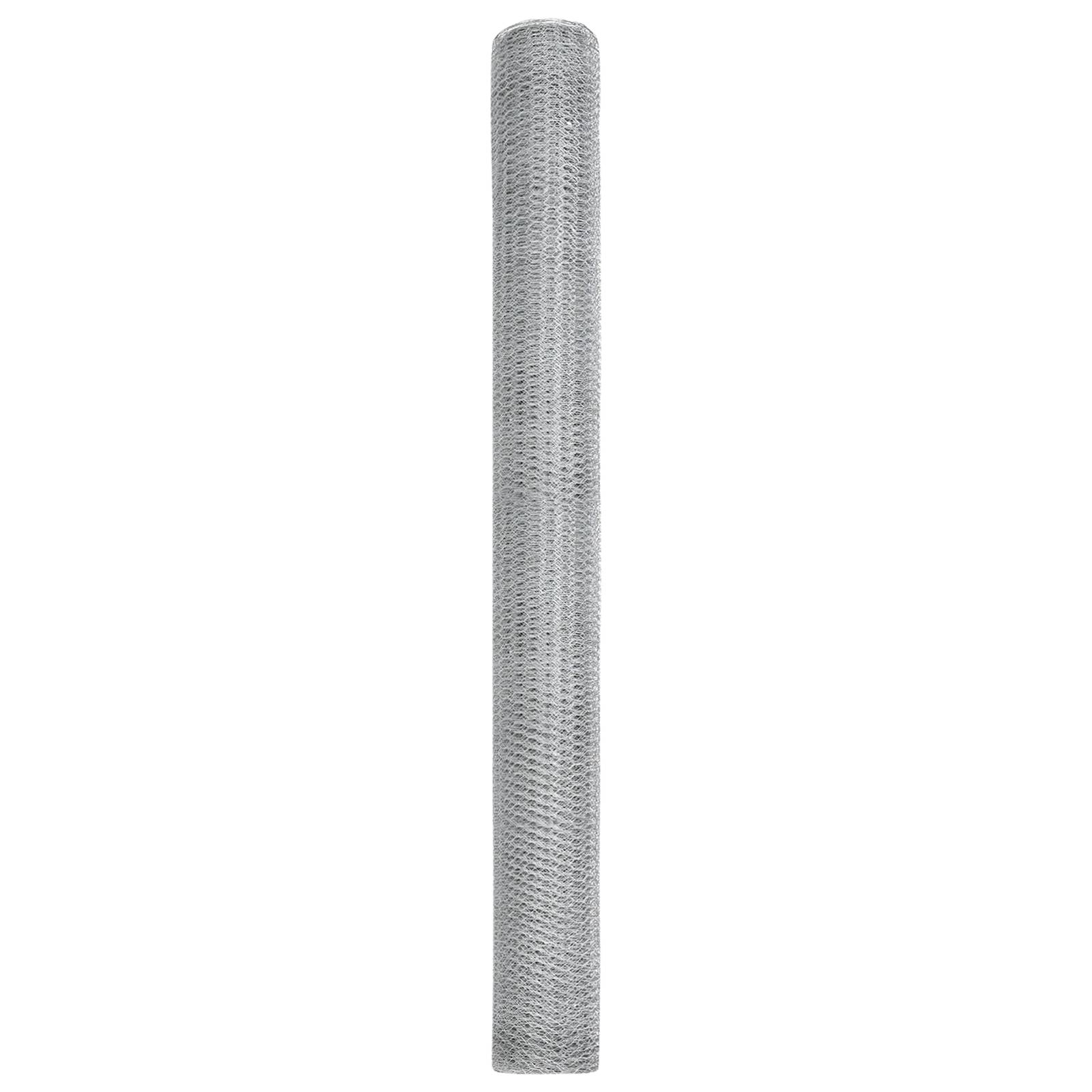 vidaXL Sechseckzaun 1.5x50 m Verzinkter Stahl