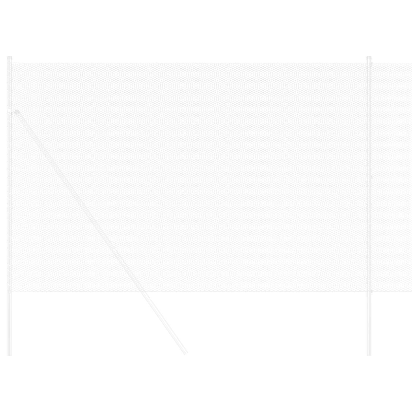 vidaXL Sechseckzaun 1.6x25 m Verzinkter Stahl