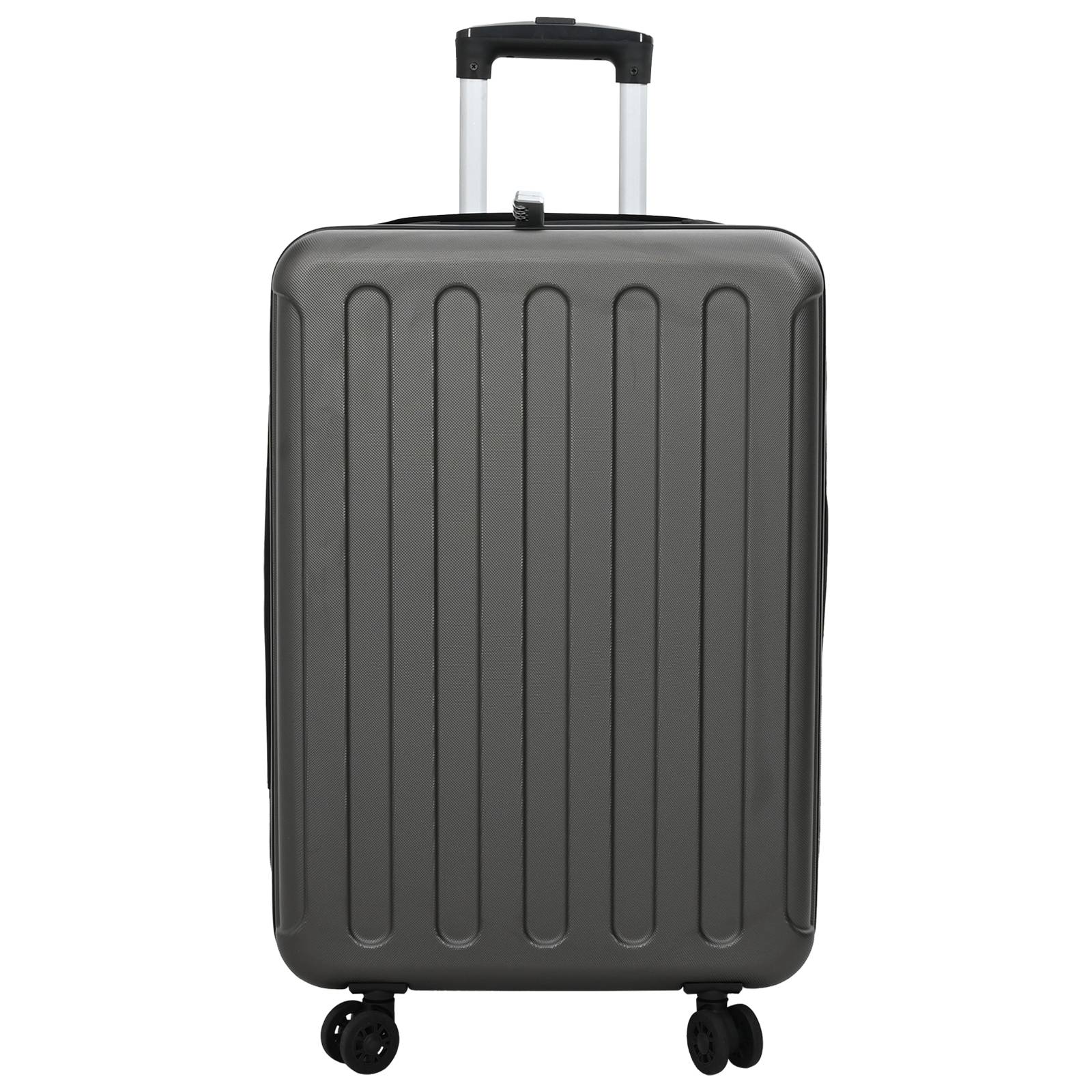 vidaXL Klappbarer Koffer Hartschale 24'' Dunkelgrau 43x27x66 cm ABS