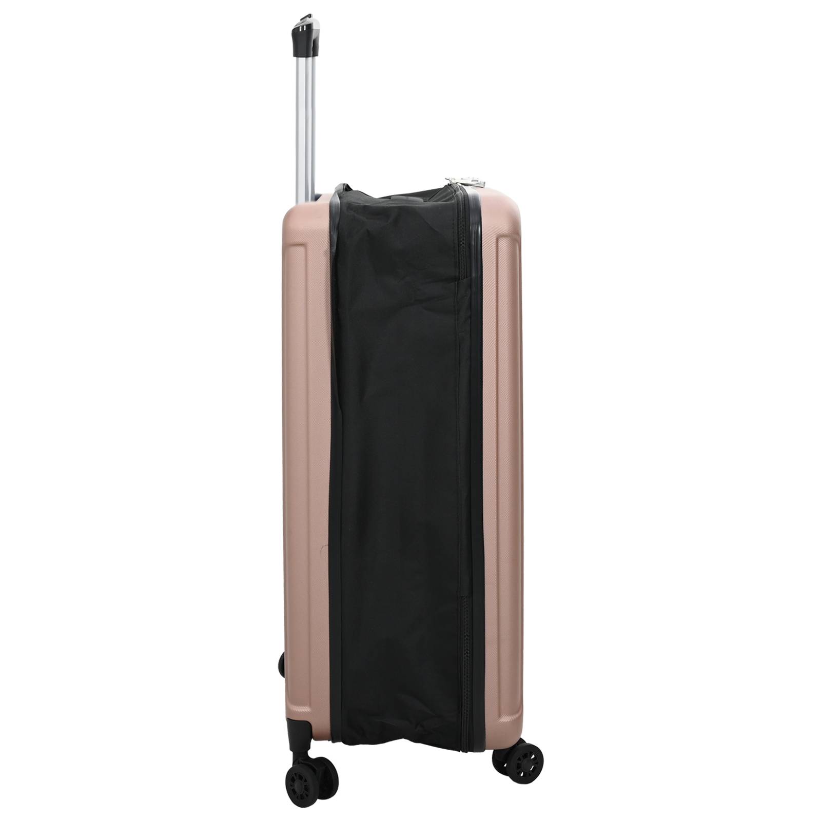 vidaXL Faltbarer Koffer Hartschale 28'' Rosa Gold 50x30x76 cm ABS