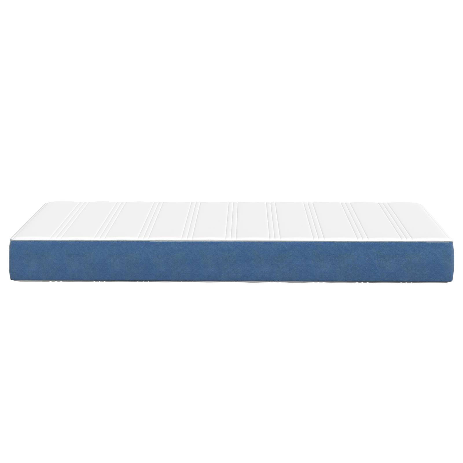 vidaXL Taschenfederkernmatratze Blau Mittelhart 80x200x20 cm Stoff
