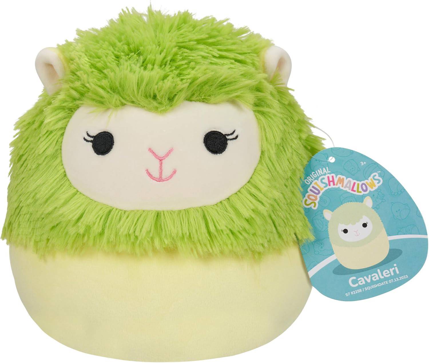 Jazwares SQK3440; SQCR05374 - Squishmallows 19 cm (7,5") - Serie 18 - 02 - Cavaleri der grüne Alpaka