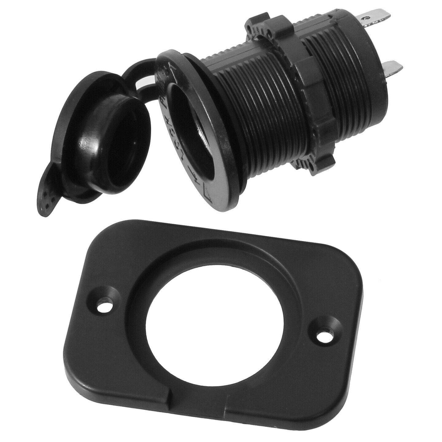 KFZ Einbausteckdose 12V/24V Zigarettenanzünder Buchse Auto Motorrad Universal