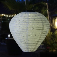LED Solar Lampion Ballon Blumenmuster weiß D: 30cm Party Balkon Gartenlampion LED Solar Lampion Ballon Blumenmuster weiß D: 30cm Party Balkon Gartenlampion