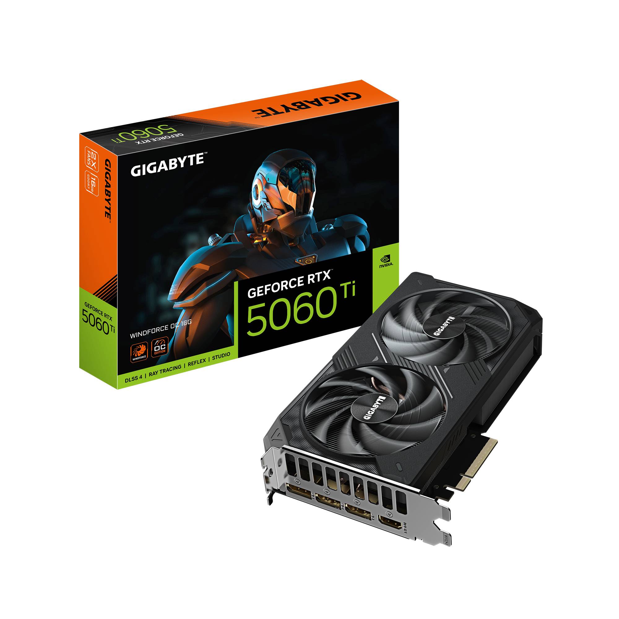 Gigabyte RTX5060 TI Windforce OC 16GB GDDR7 HDMI 3xDP